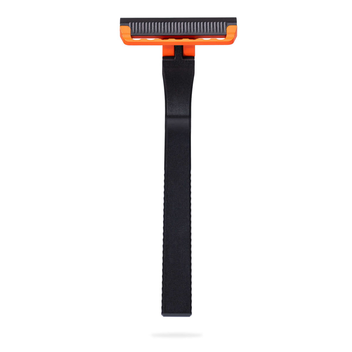 MKC X PROOF EDC RAZOR 2.0 features a sleek black handle with an orange accent and a precision razor head for everyday use.