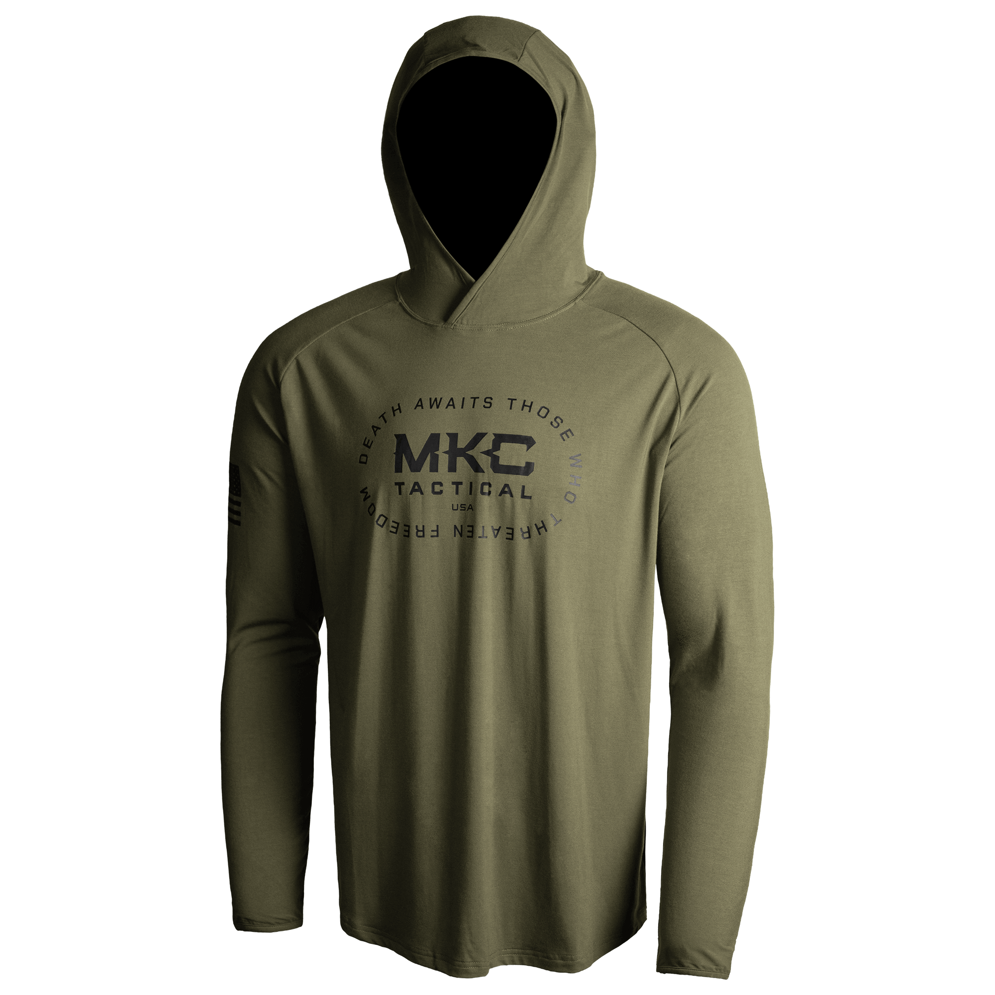 TACTICAL LIGHTWEIGHT BAMBOO HOODIE - OD GREEN