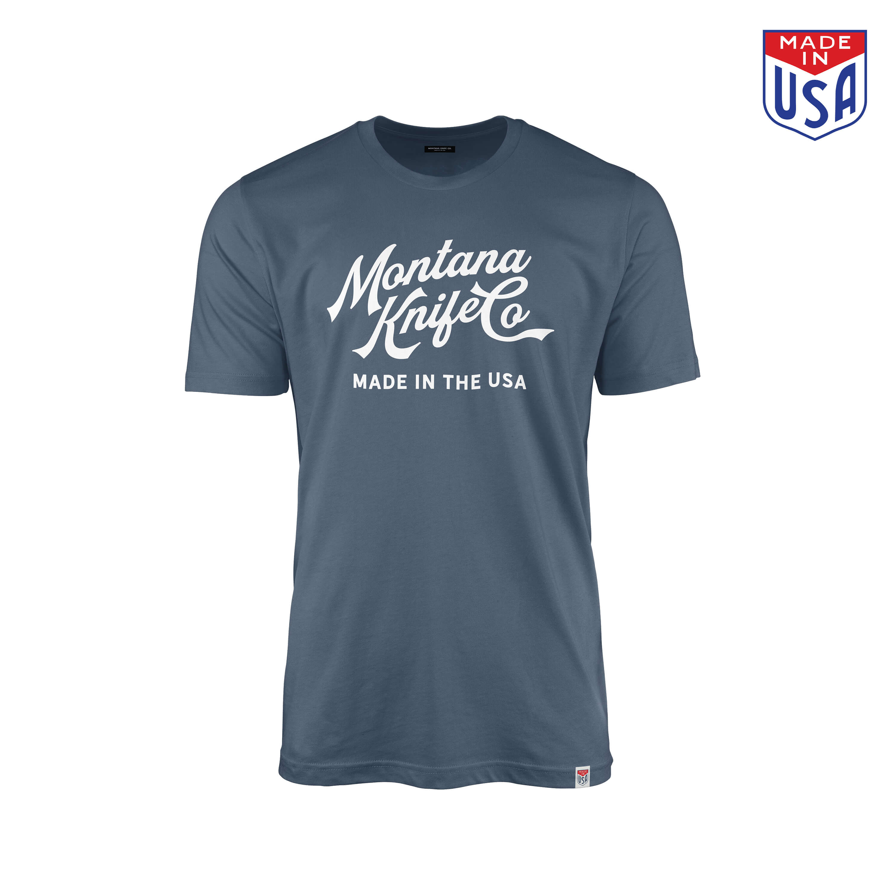 MKC HERITAGE TEE - USA MADE - GLACIER