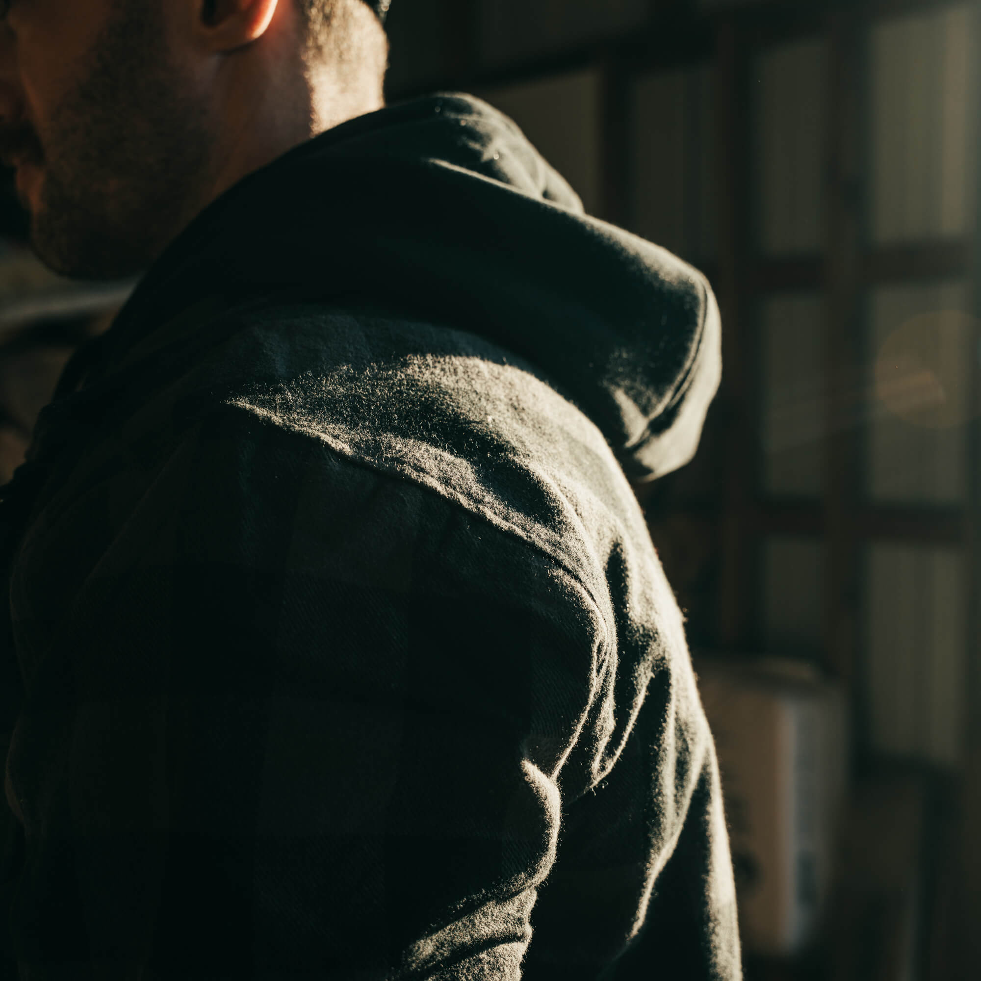 BIG TIMBER HOODED FLANNEL - GREY