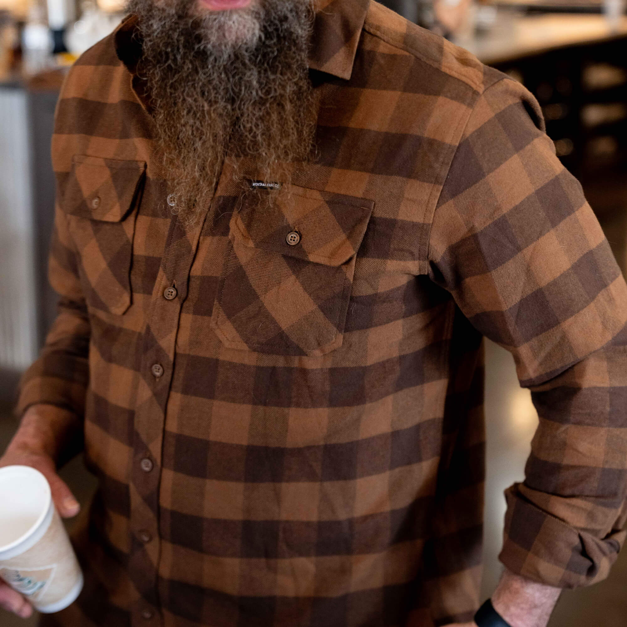 MKC HEAVYWEIGHT FLANNEL - DARK COYOTE