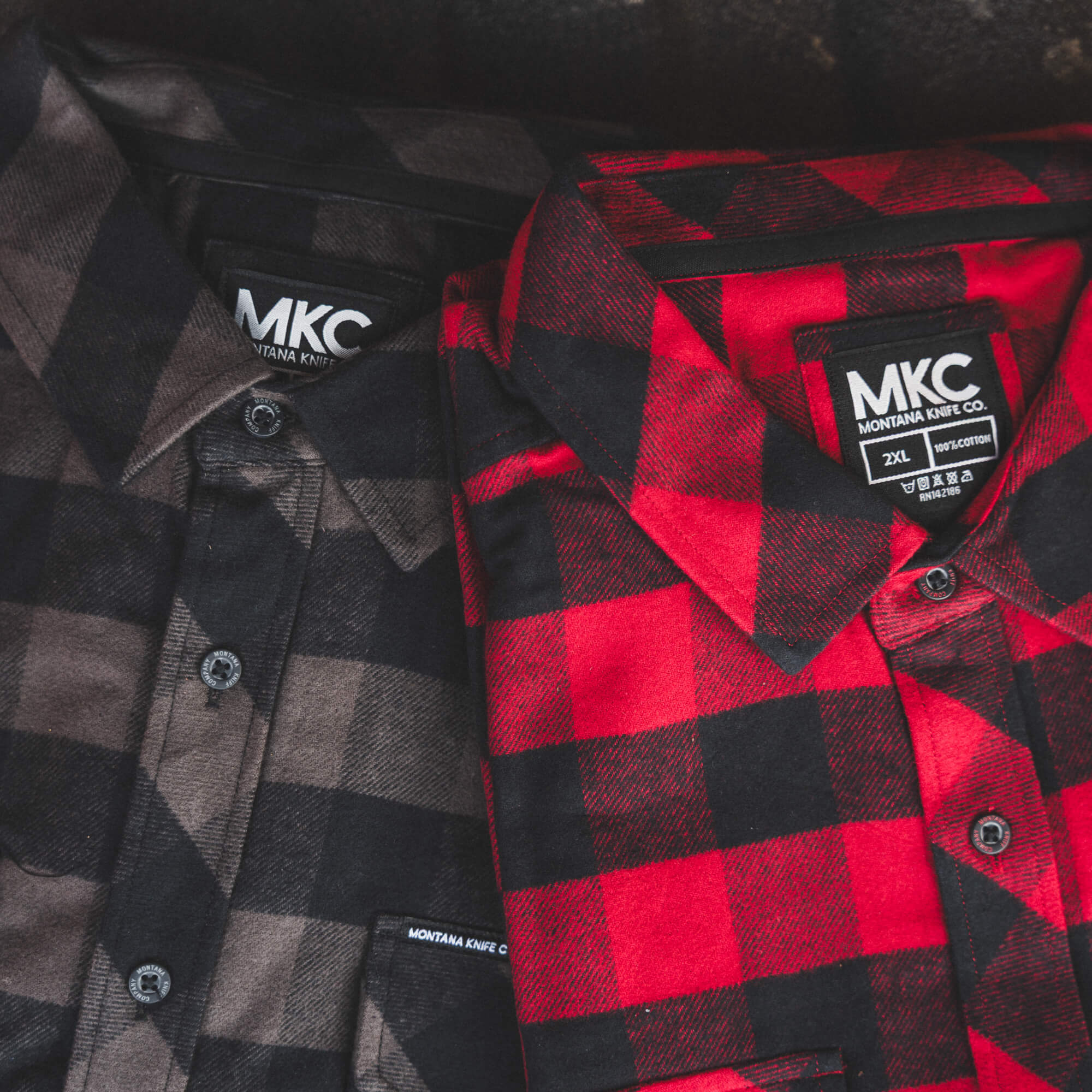 MKC HEAVYWEIGHT FLANNEL - CHARCOAL