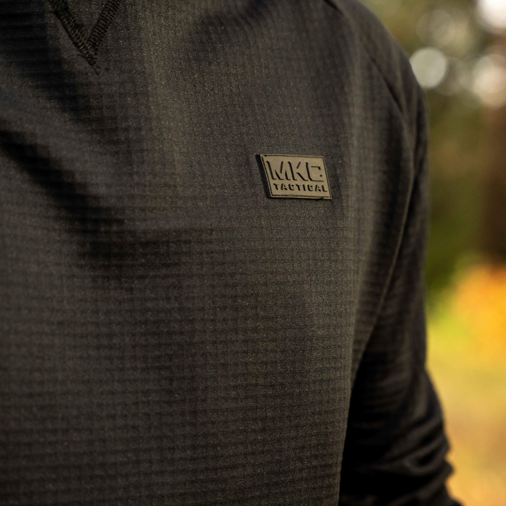 MKC WAFFLE KNIT PERFORMANCE HOODIE - SHADOW