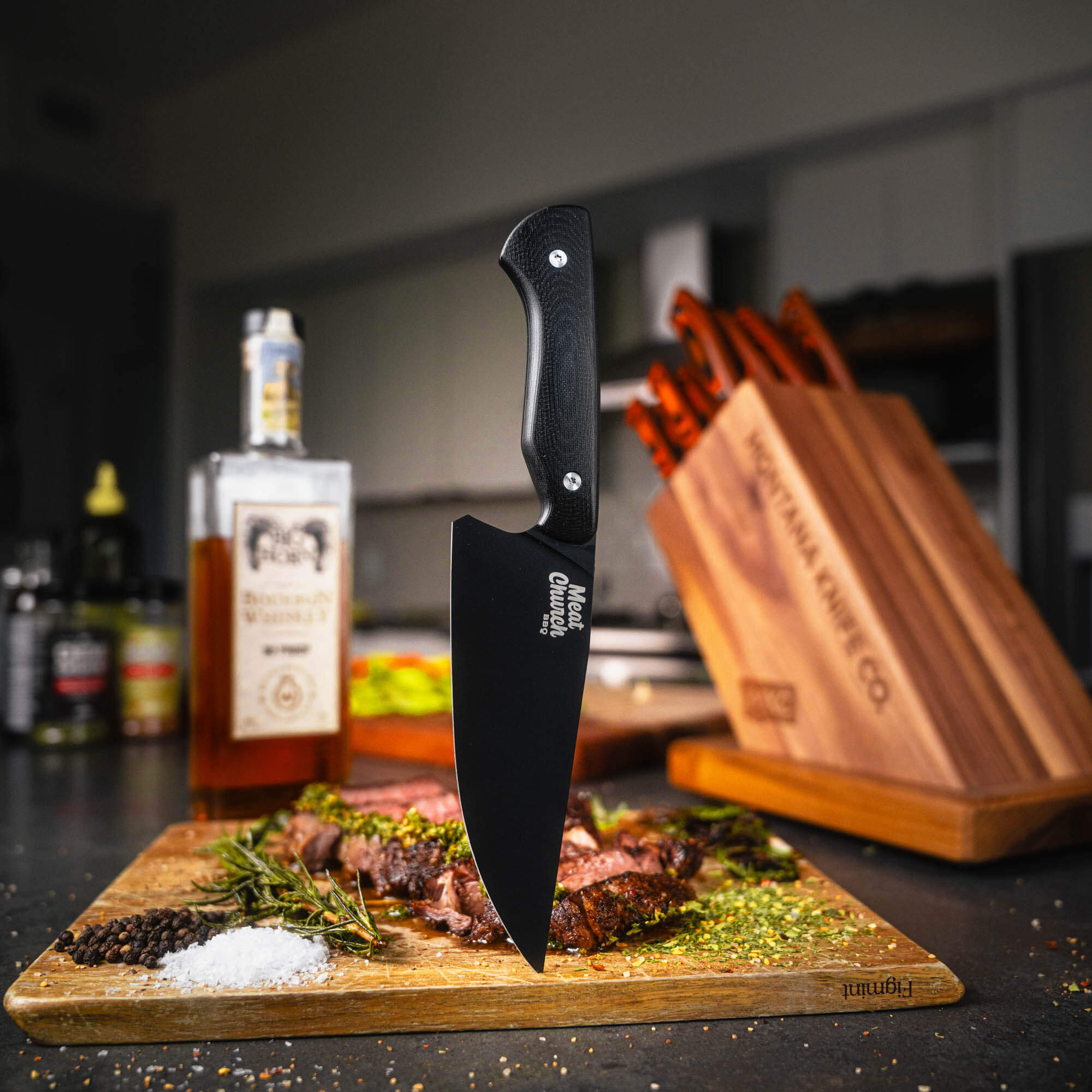 MEAT CHURCH CHEF KNIFE - BLACK