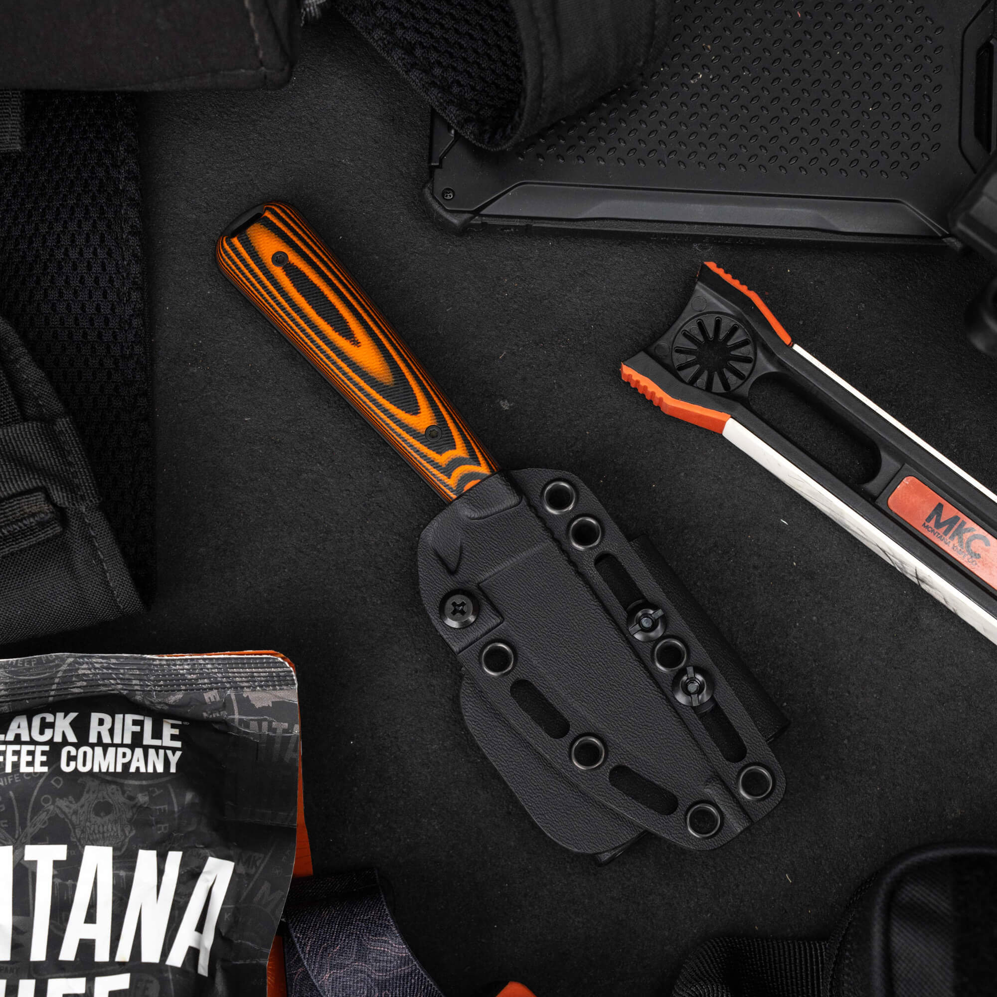 FLATTAIL - PVD - ORANGE & BLACK