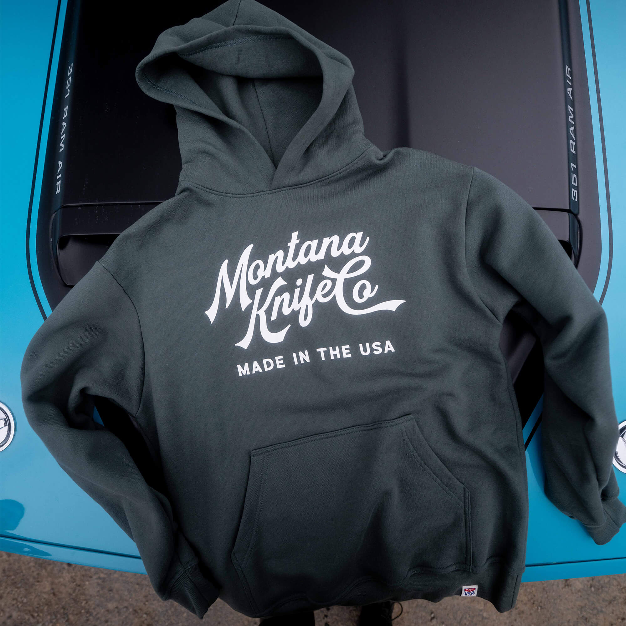 MKC HERITAGE HOODIE - GREEN - USA MADE