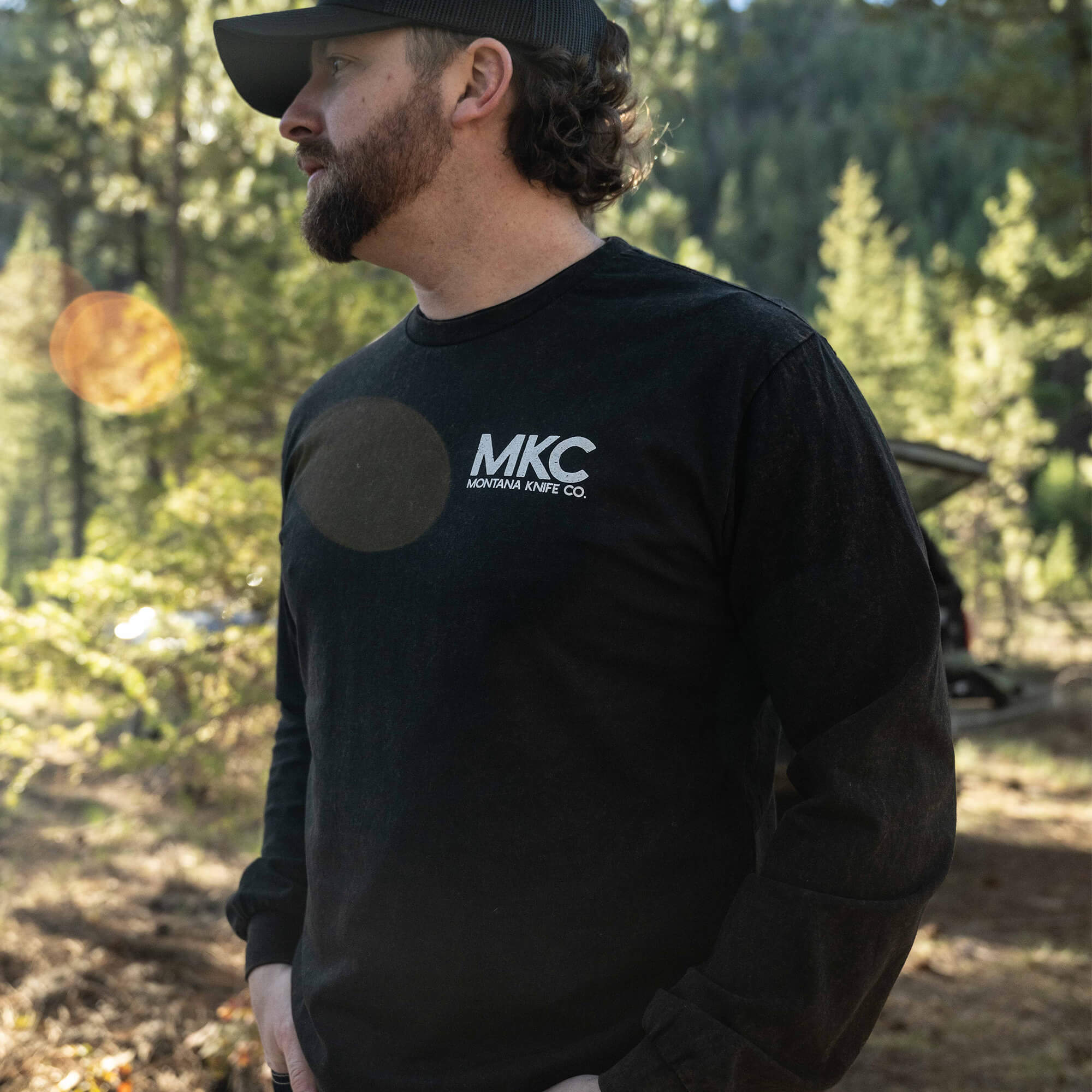 MKC STONEWASH LONG SLEEVE - BLACK