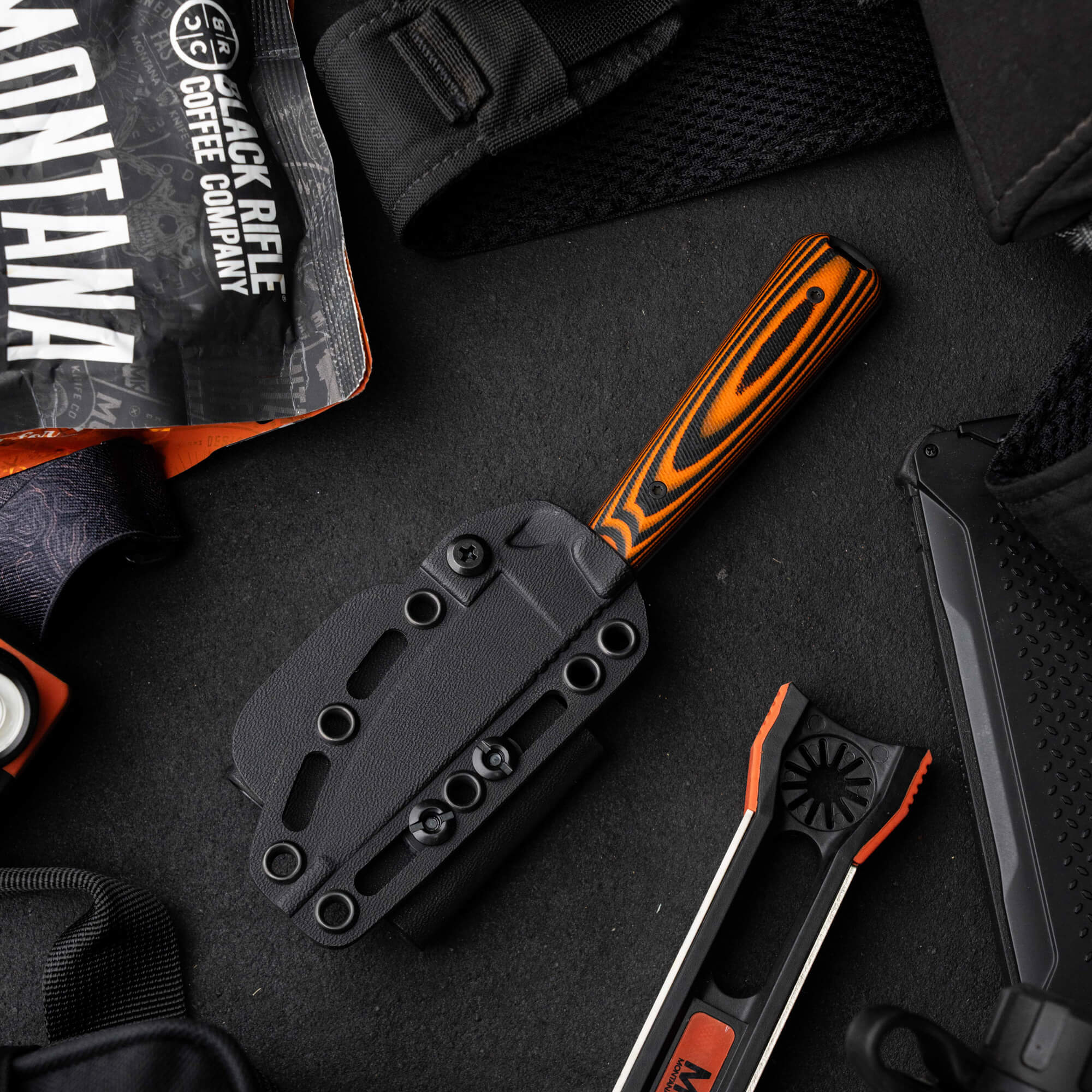 FLATTAIL - PVD - ORANGE & BLACK