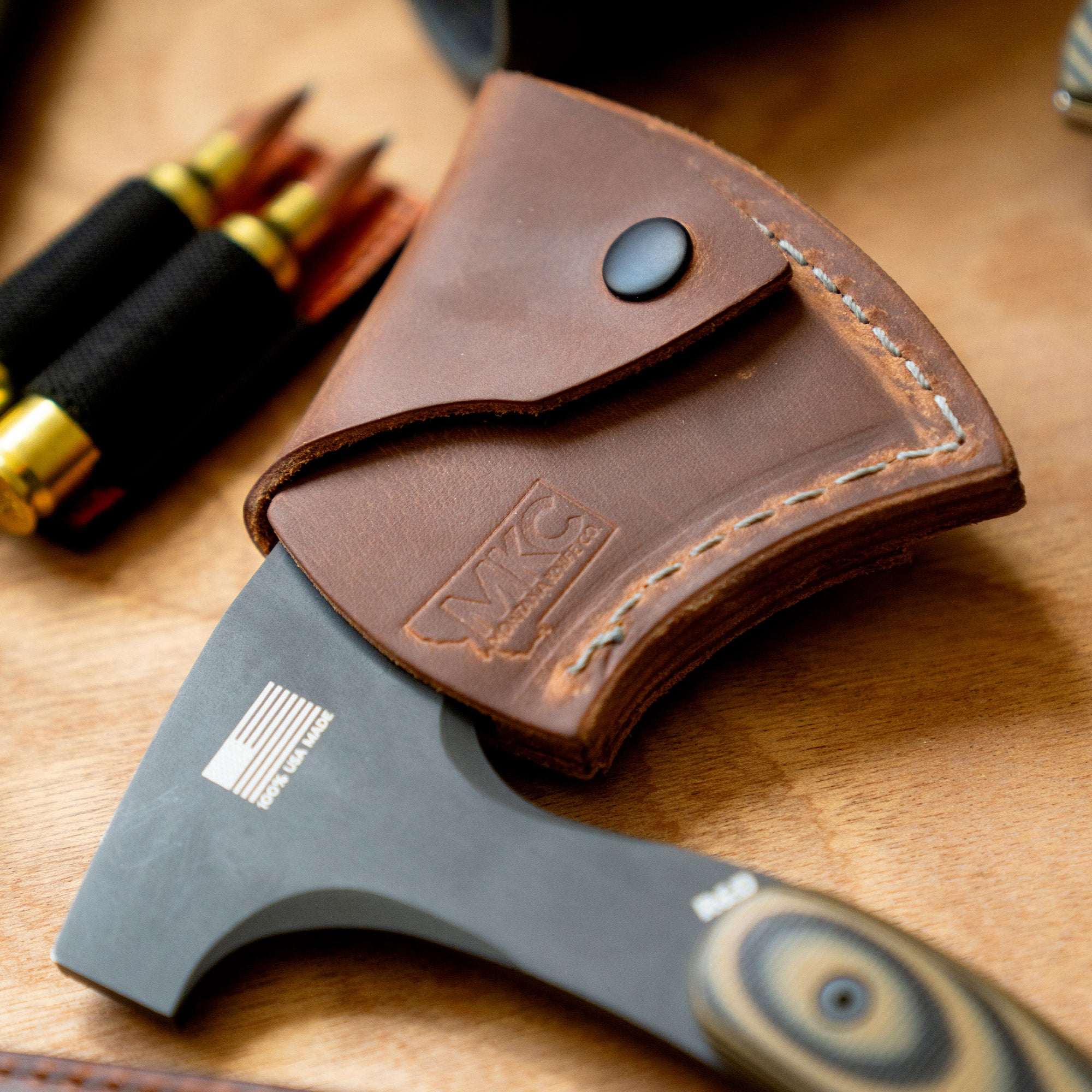 HELLGATE HATCHET LEATHER SHEATH