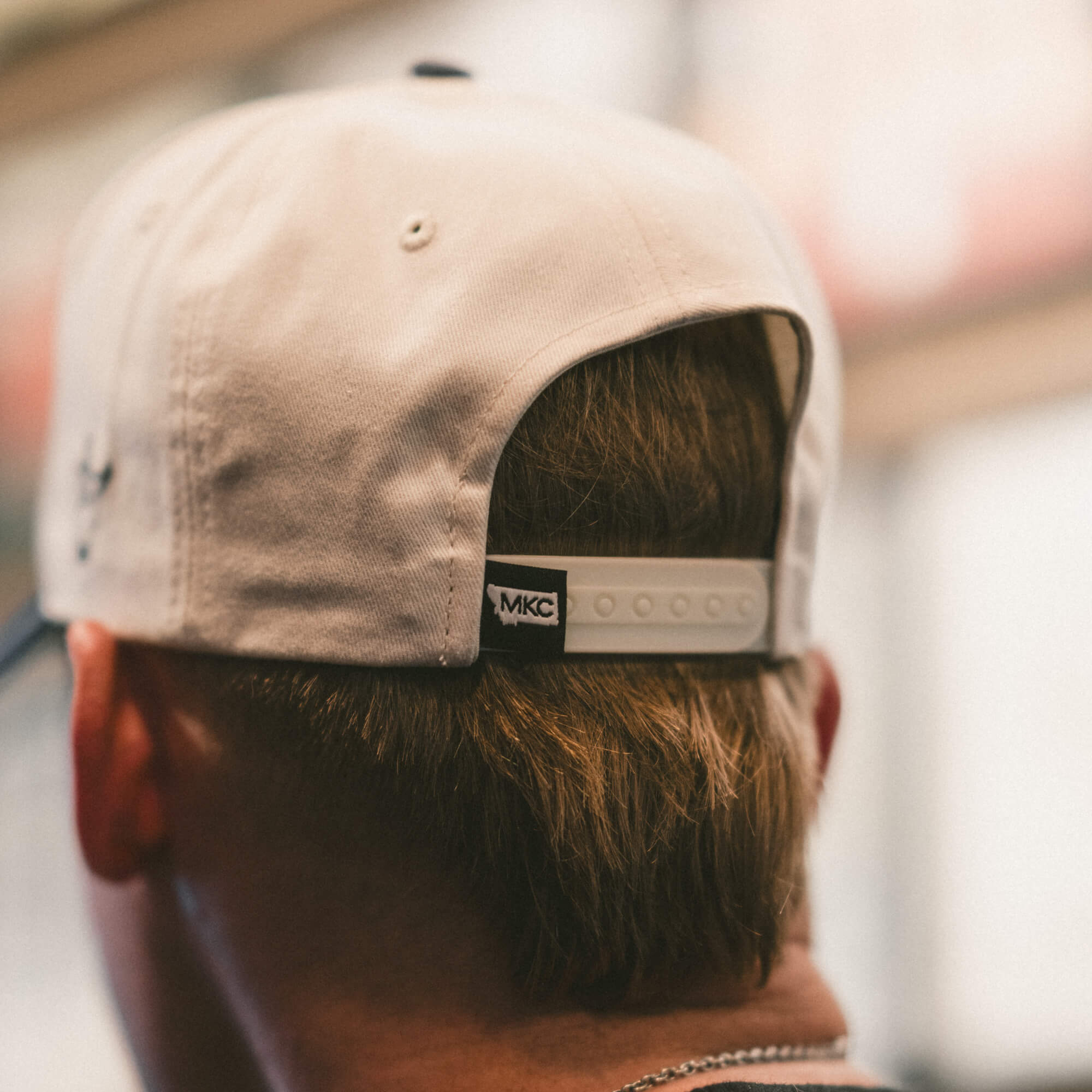 MKC UNIVERSITY HAT - IVORY/NAVY