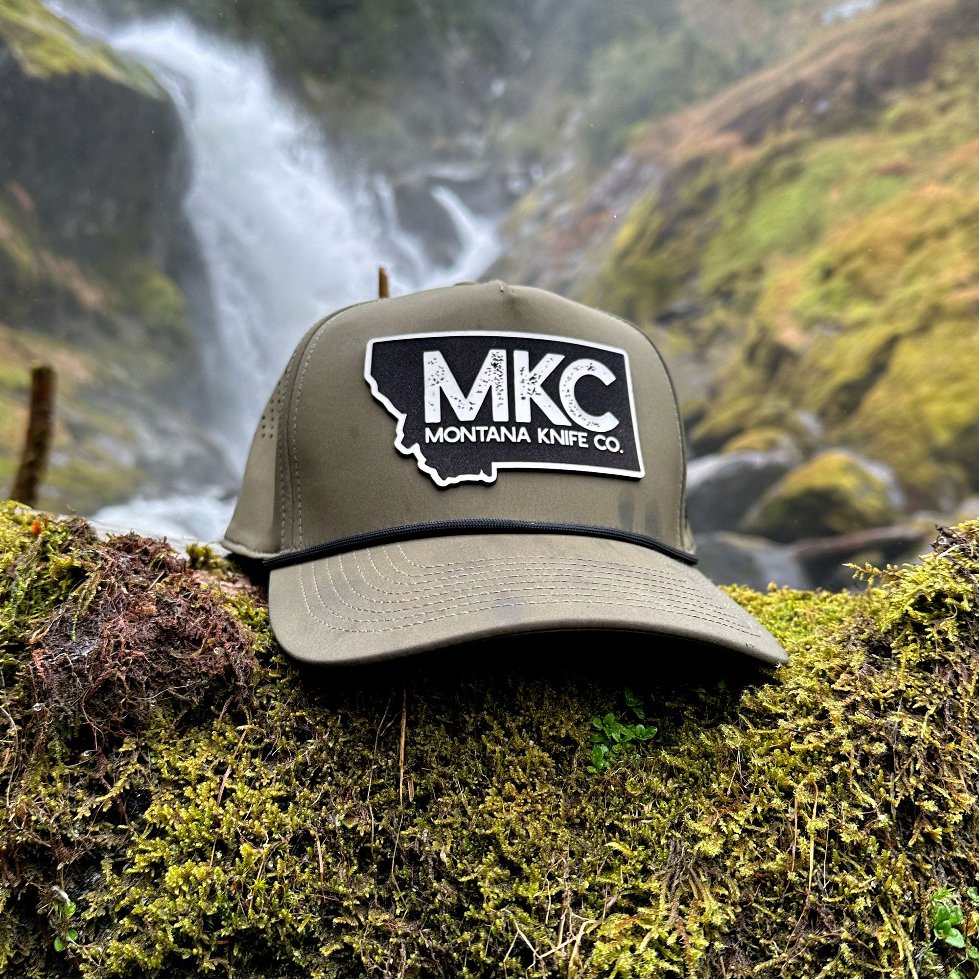 MKC BIG STATE PATCH - ROPE HAT - OLIVE