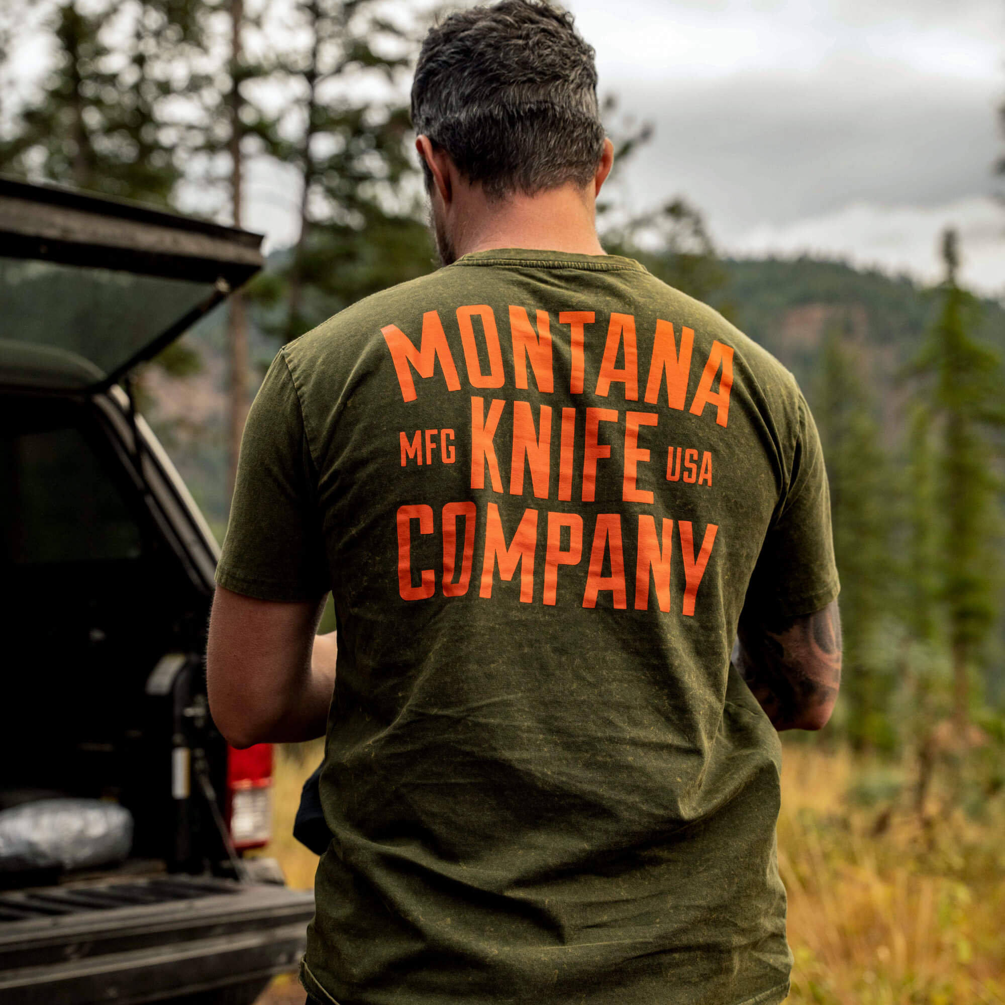 MKC STONEWASH TEE - DARK ARMY