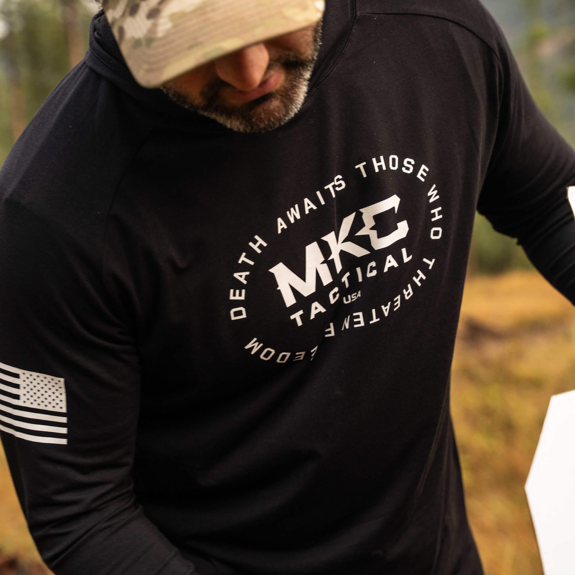 TACTICAL LIGHTWEIGHT BAMBOO HOODIE - SHADOW