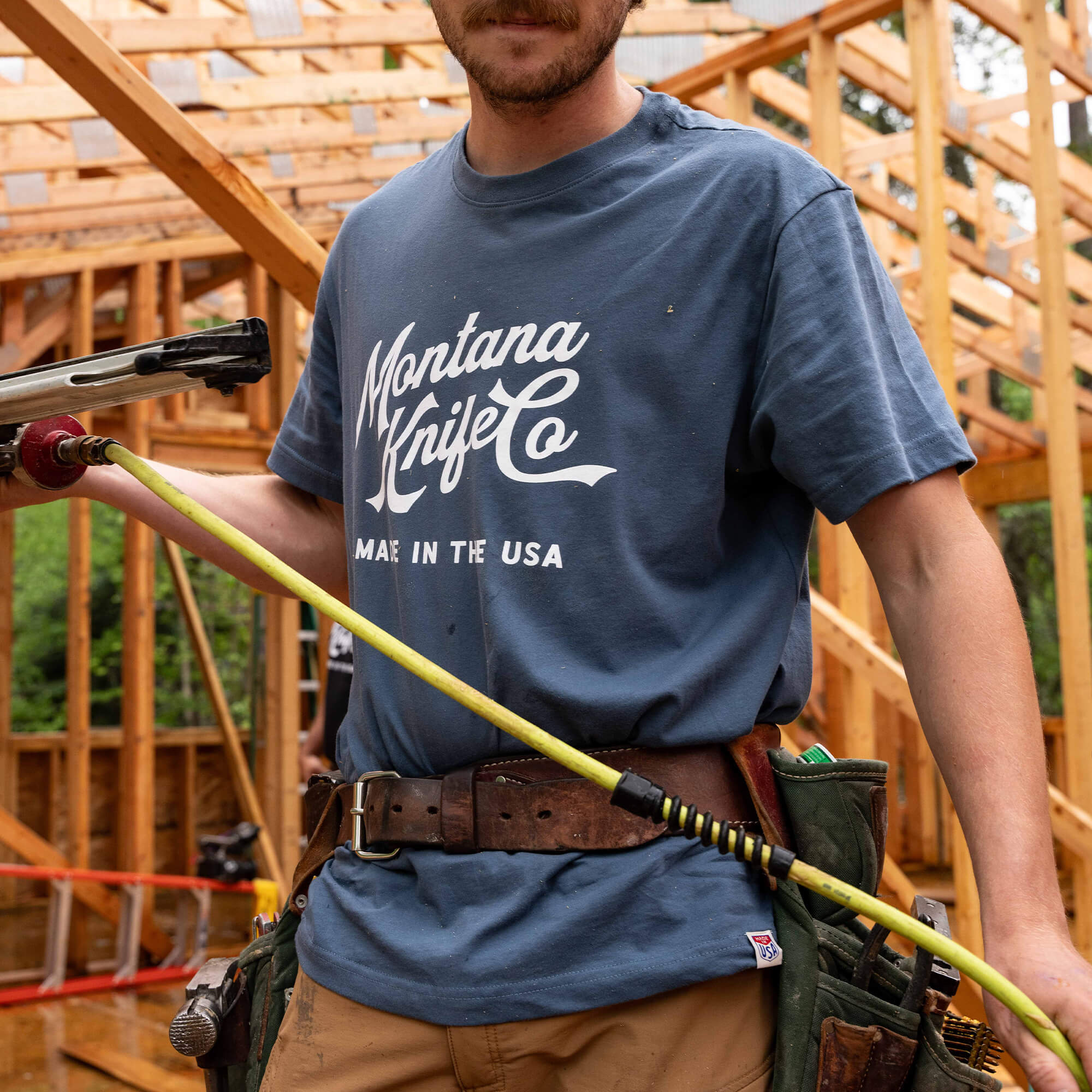 MKC HERITAGE TEE - USA MADE - GLACIER