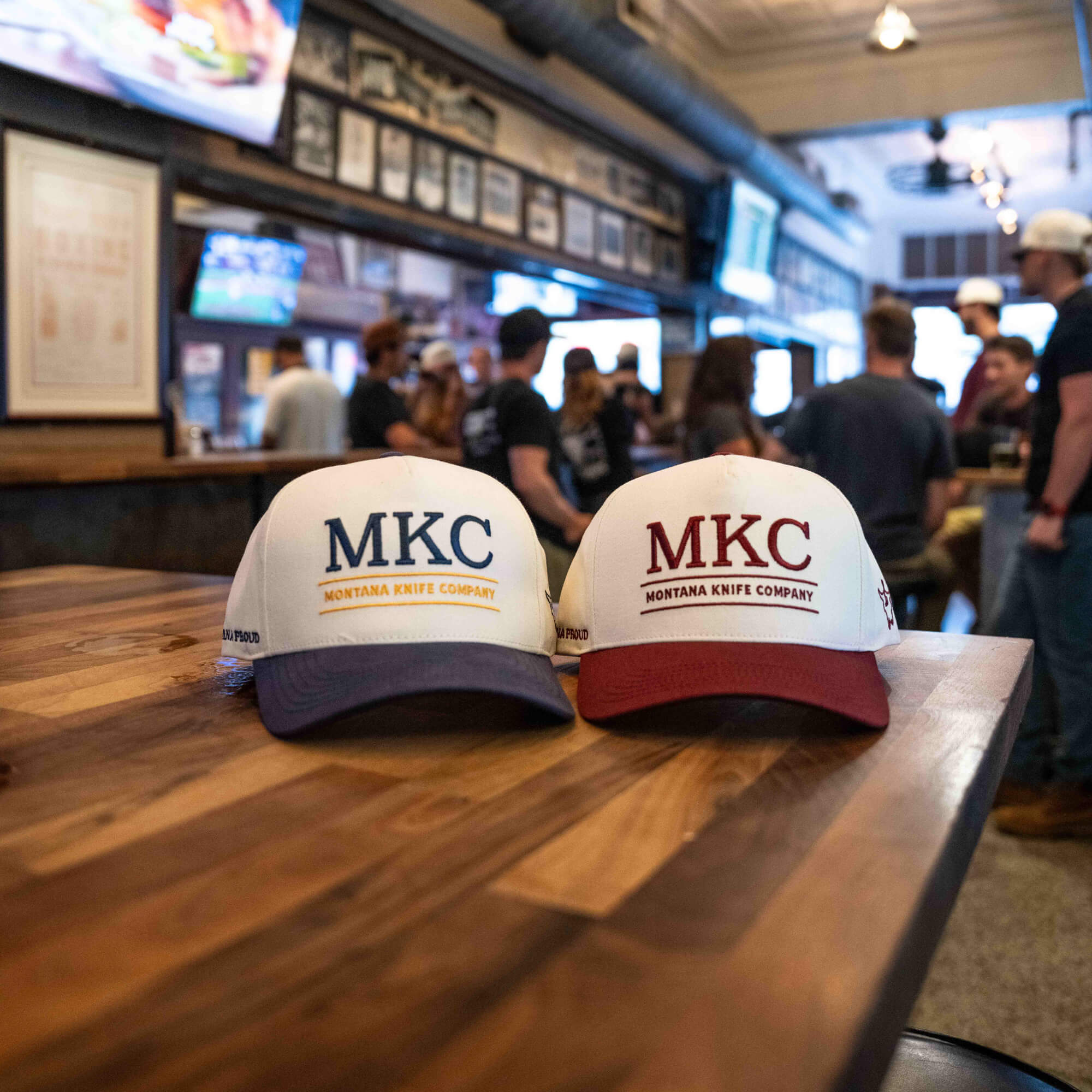 MKC UNIVERSITY HAT - IVORY/NAVY