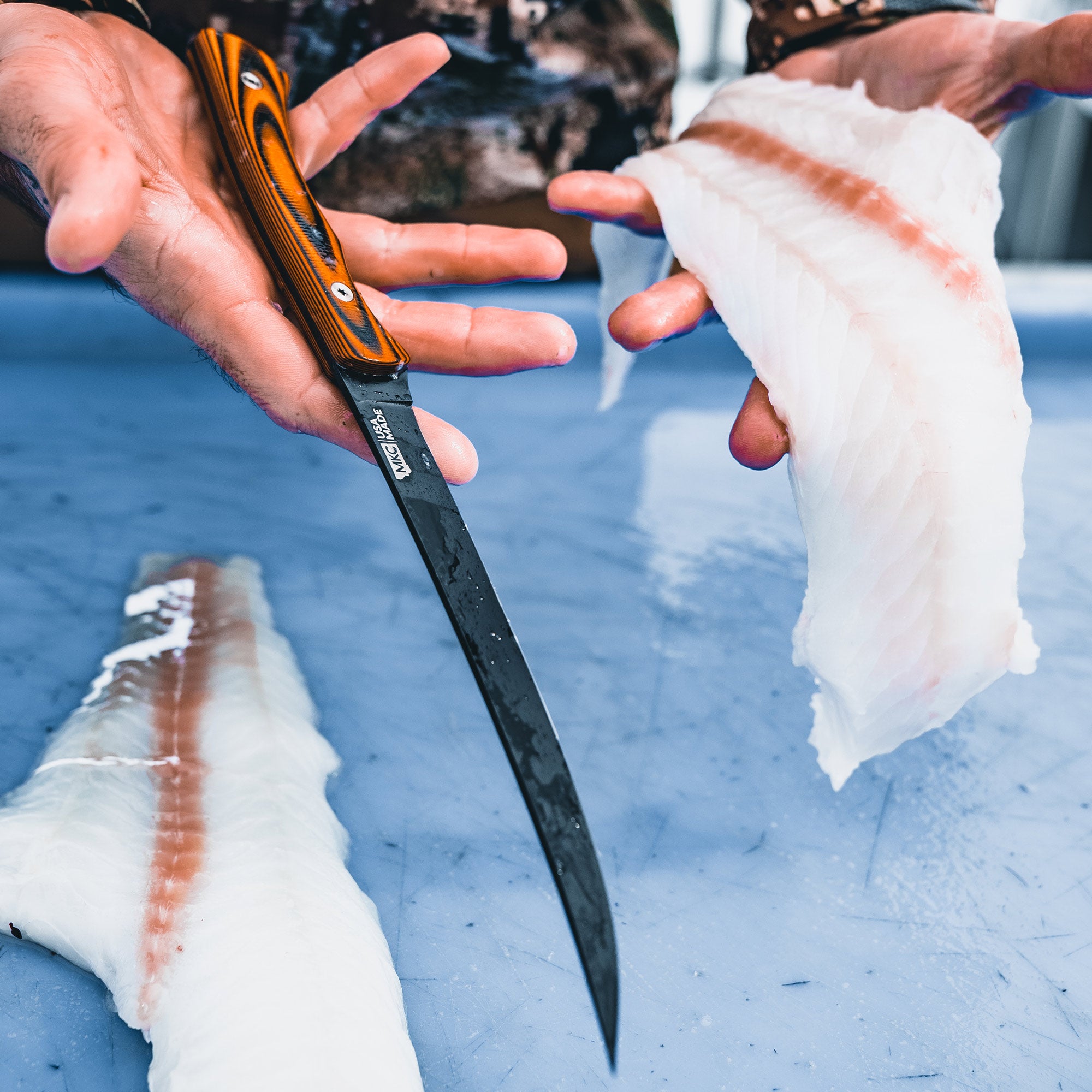 FLATHEAD FILLET - ORANGE & BLACK