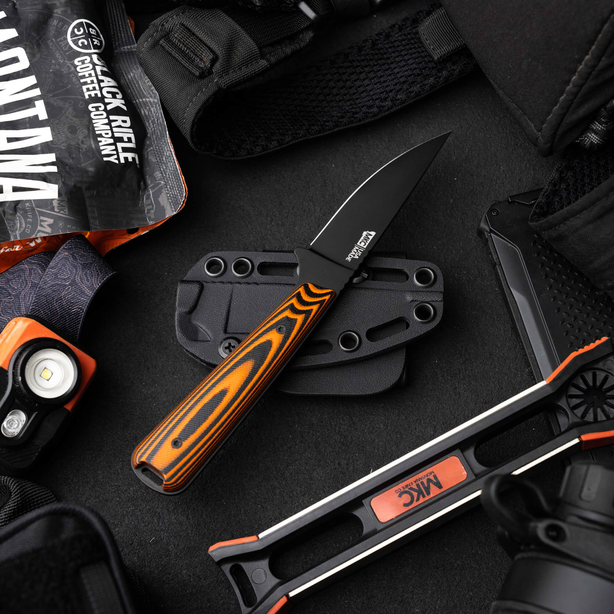 FLATTAIL - PVD - ORANGE & BLACK