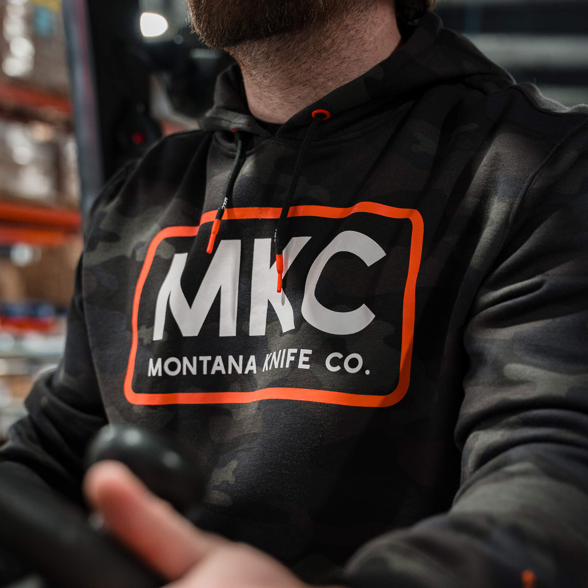MKC FLEECE HOODIE - DARK WOODLAND CAMO