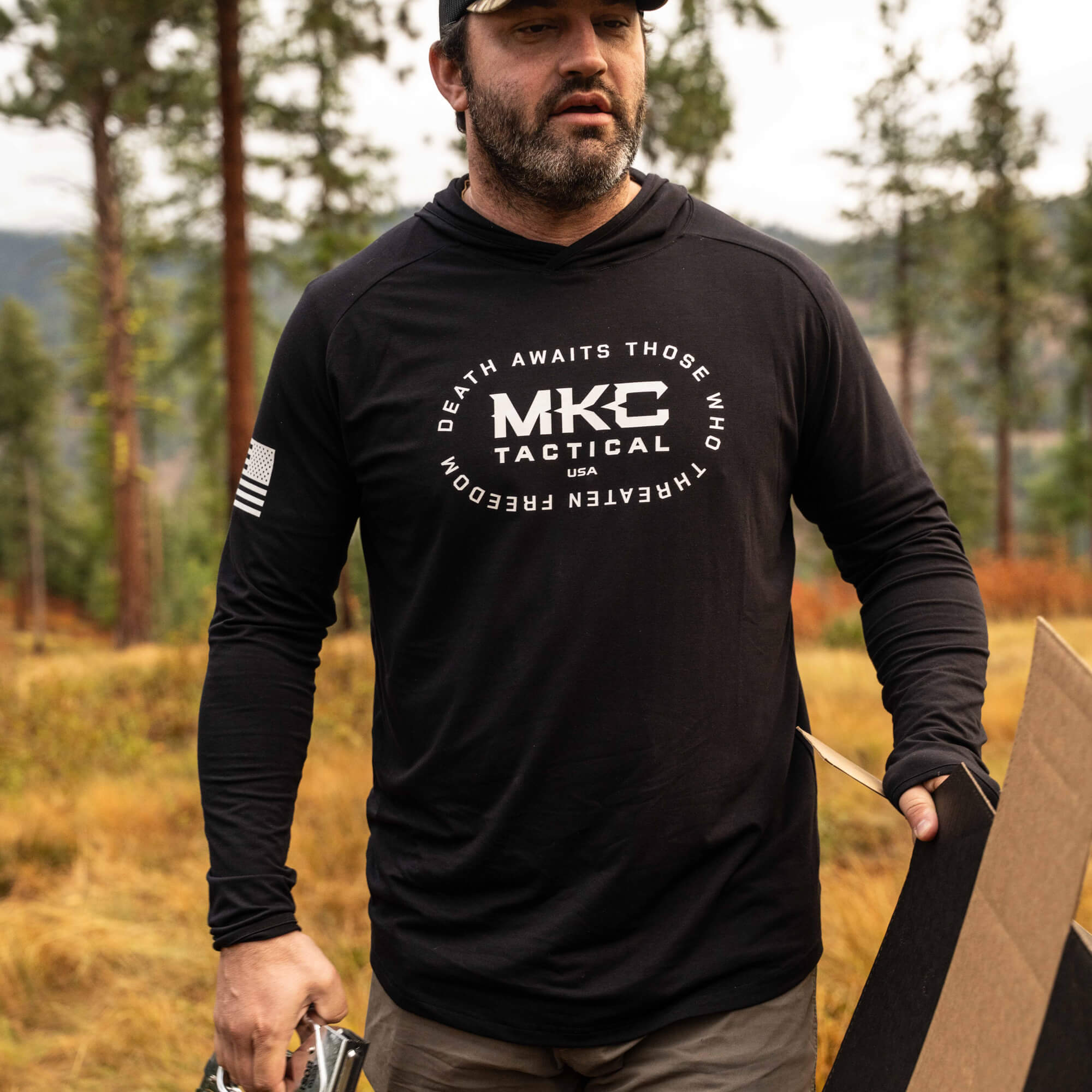 TACTICAL LIGHTWEIGHT BAMBOO HOODIE - SHADOW