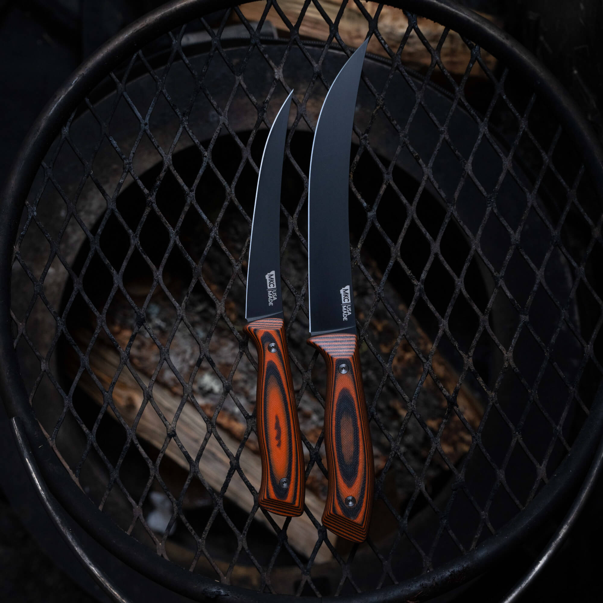 BREAKING BUTCHER KNIFE - PVD - ORANGE/BLACK