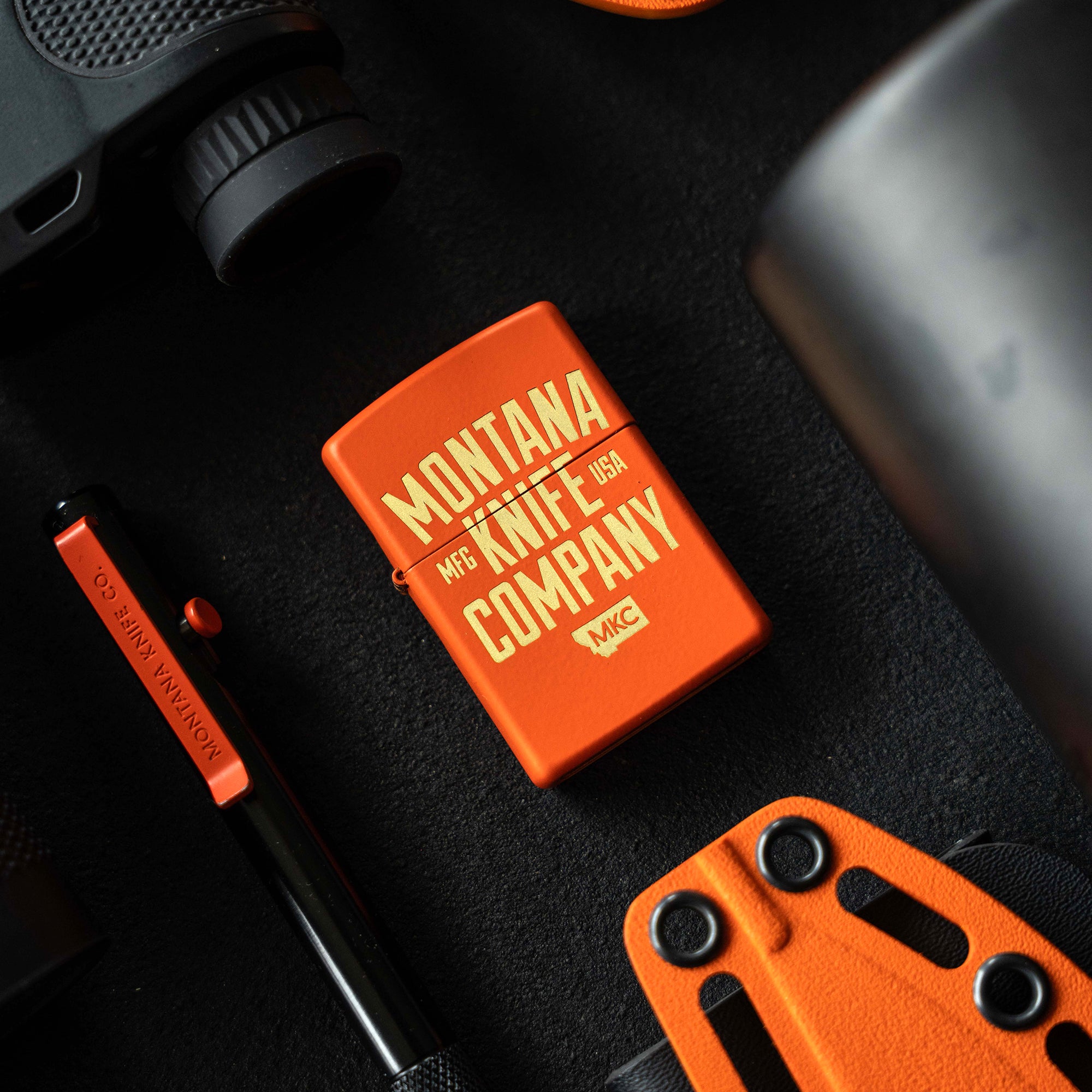 LIMITED EDITION BLAZE ORANGE CERAKOTE - ZIPPO LIGHTER - USA MADE