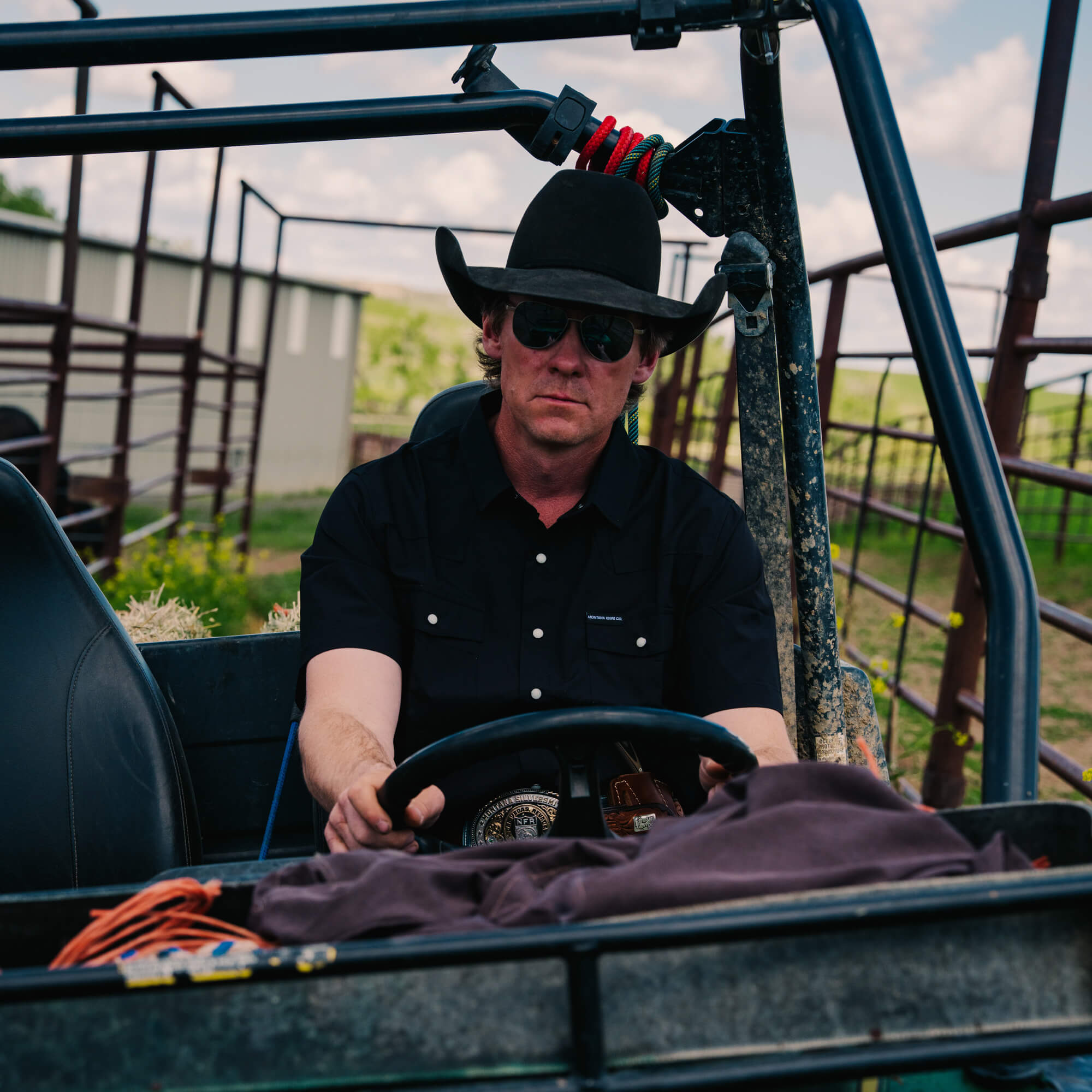 SEELEY S/S BUTTON-UP SHIRT - BLACK