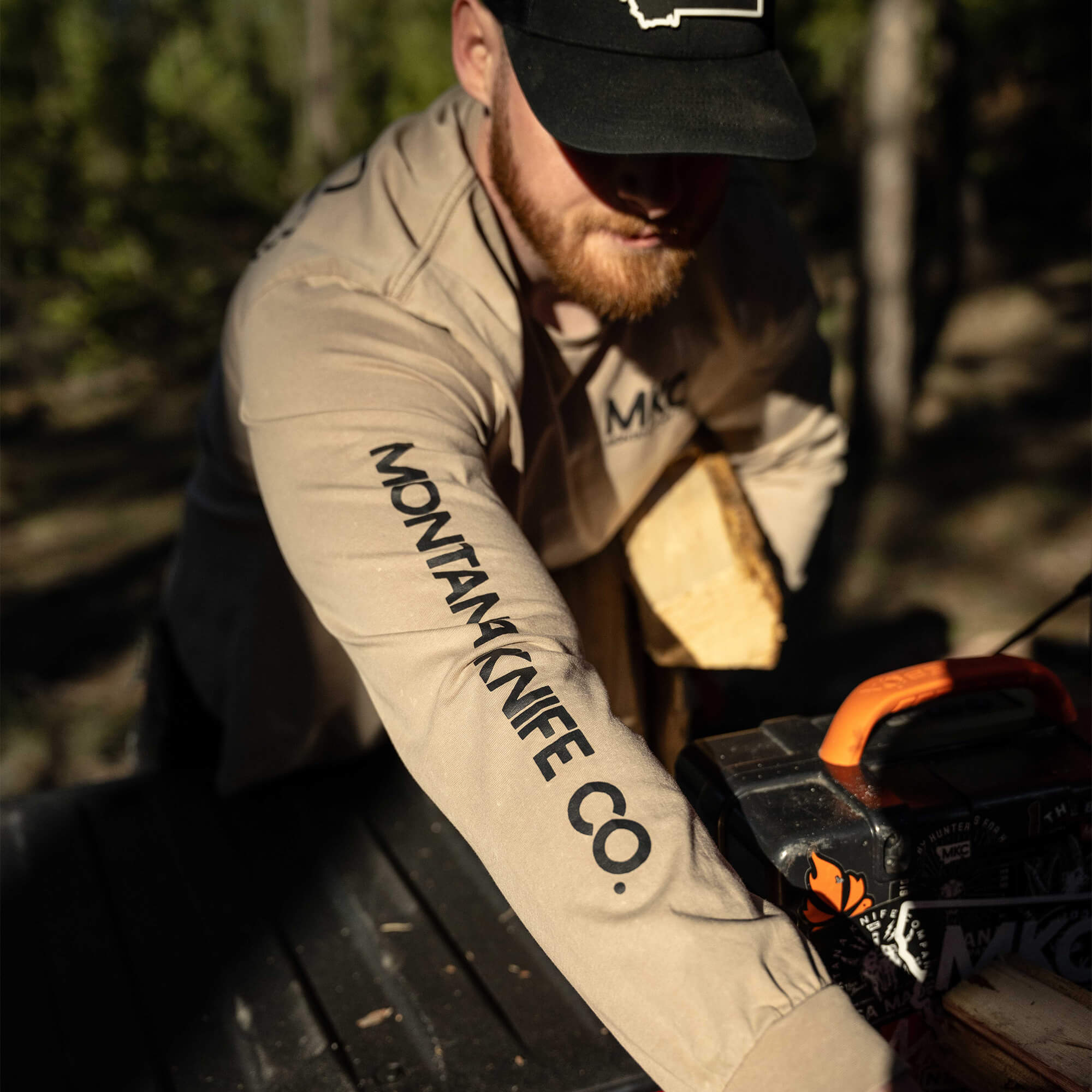 MKC STONEWASH LONG SLEEVE - QUICKSAND