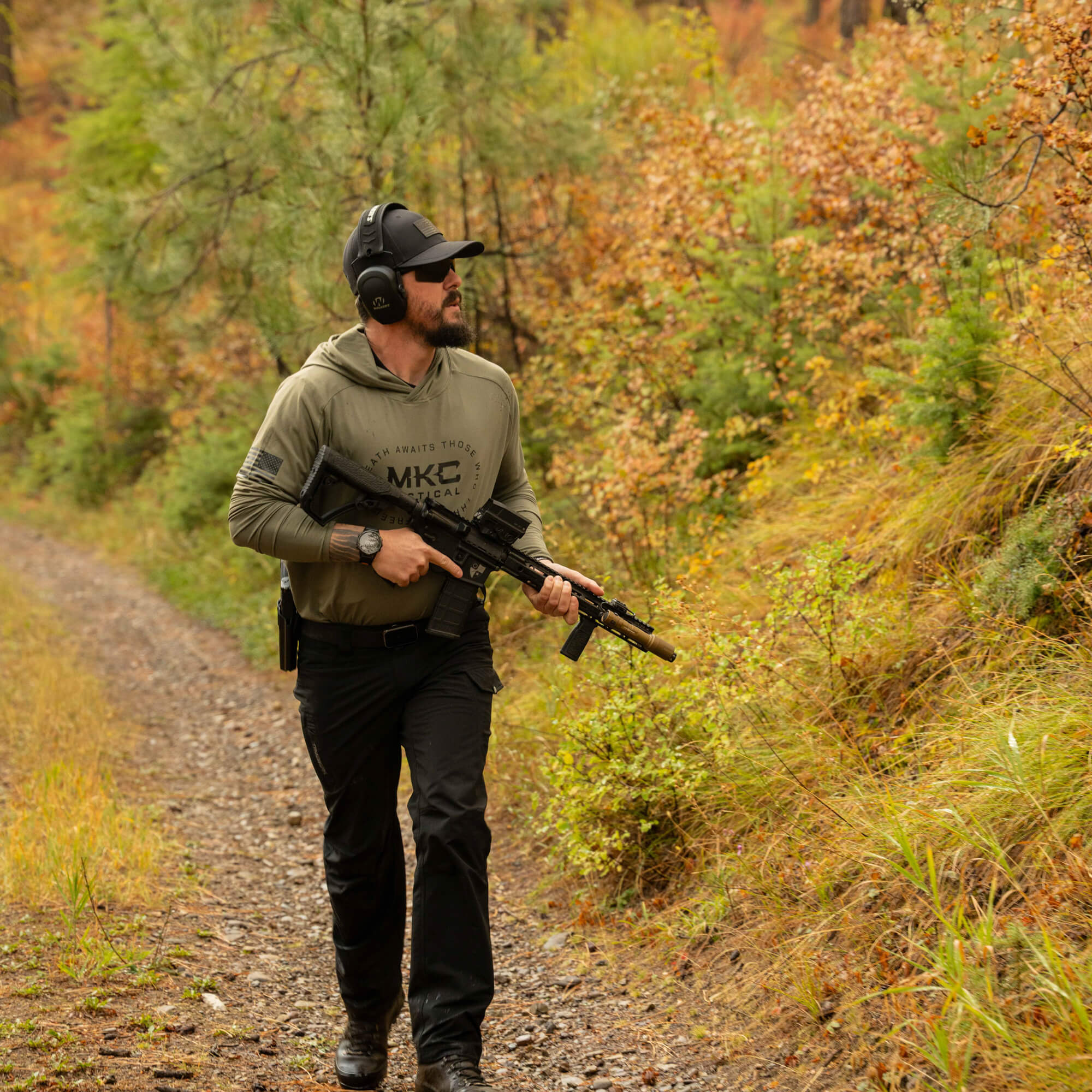 TACTICAL LIGHTWEIGHT BAMBOO HOODIE - OD GREEN