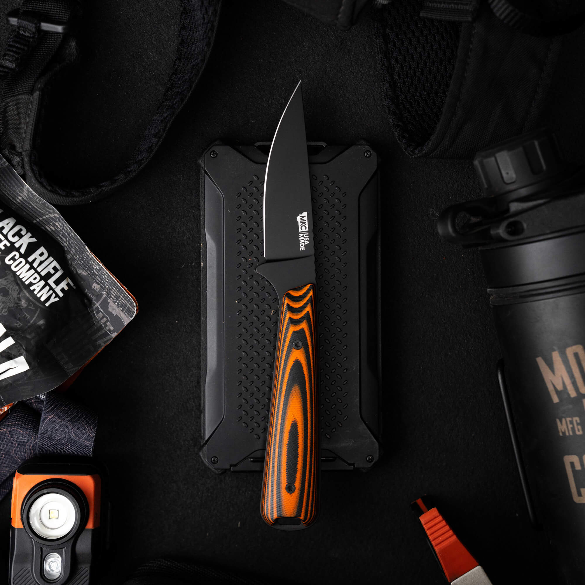 FLATTAIL - PVD - ORANGE & BLACK