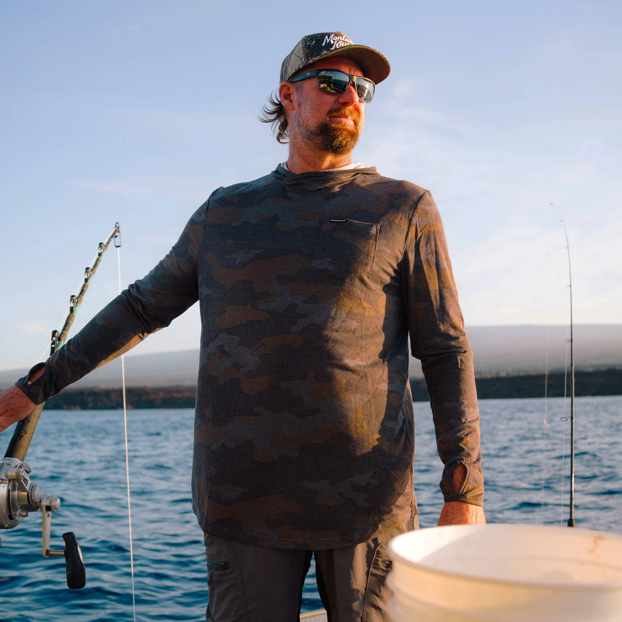 RIMROCK LIGHTWEIGHT HOODIE - DARK WOODLAND CAMO