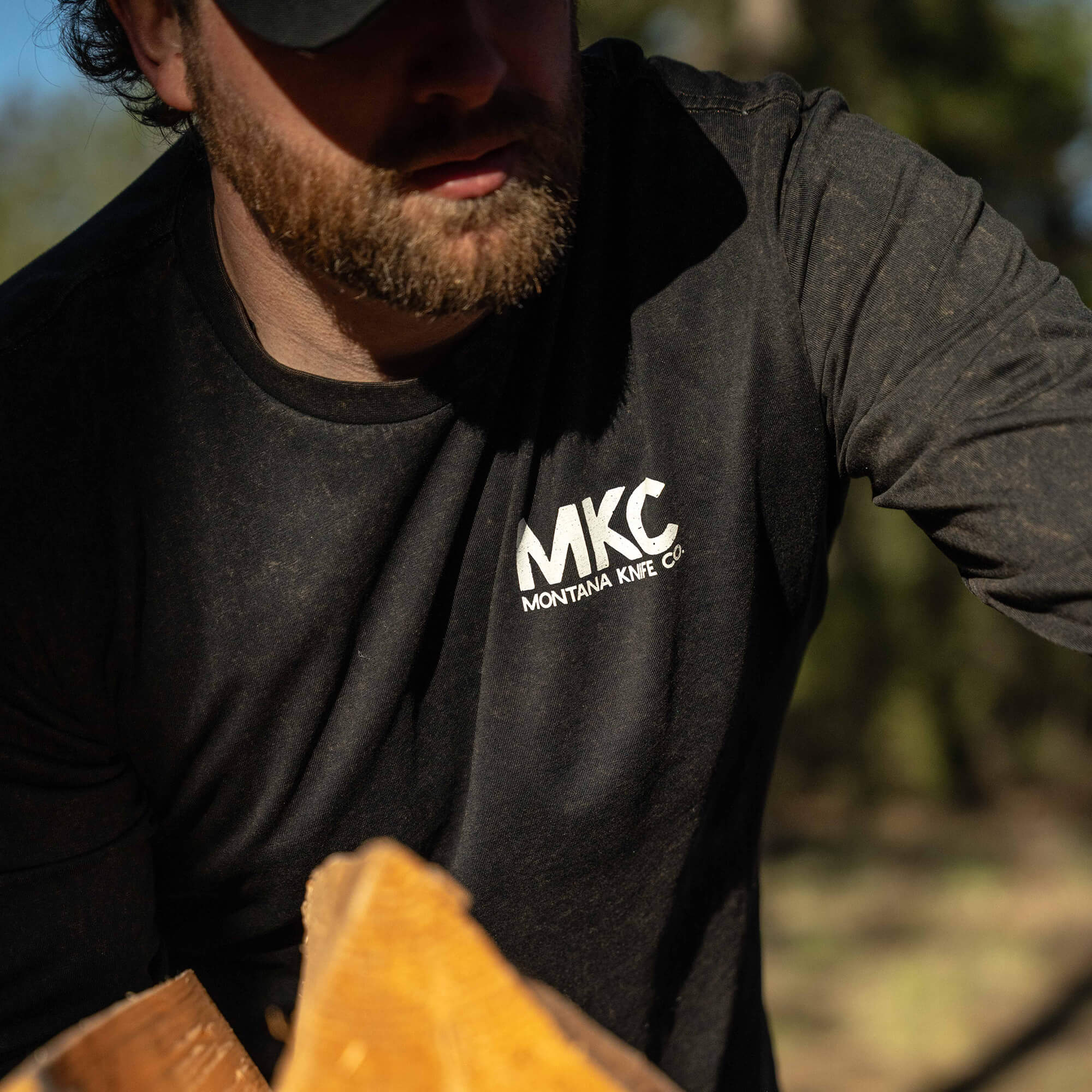 MKC STONEWASH LONG SLEEVE - BLACK