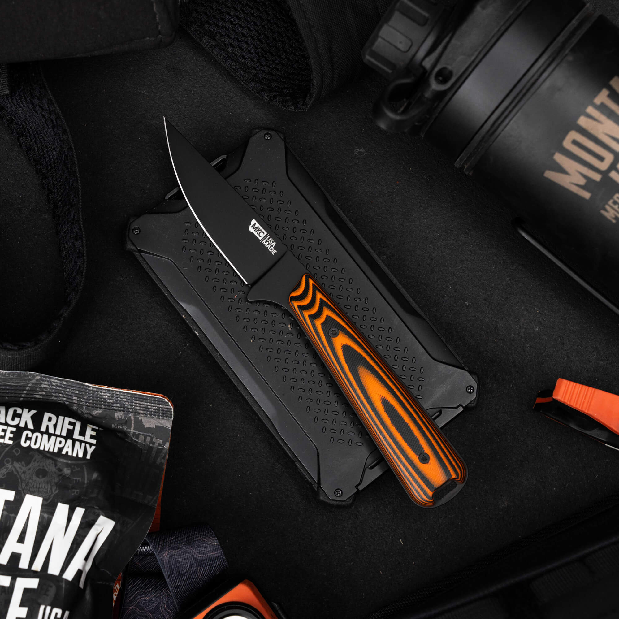 FLATTAIL - PVD - ORANGE & BLACK