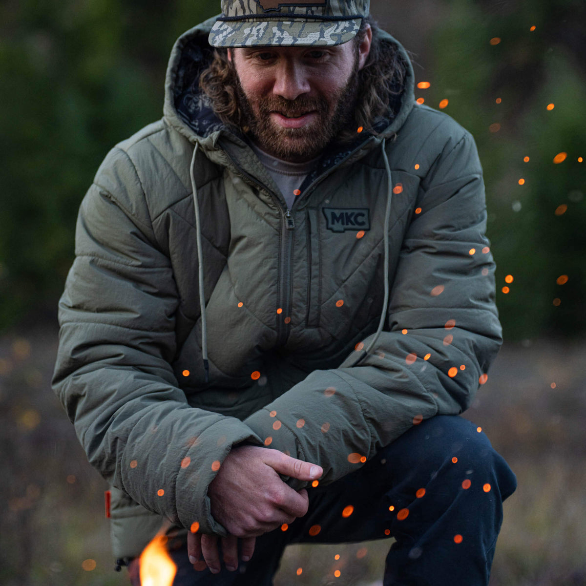 GRINNELL PUFFY ZIP JACKET 2.0 - OLIVE