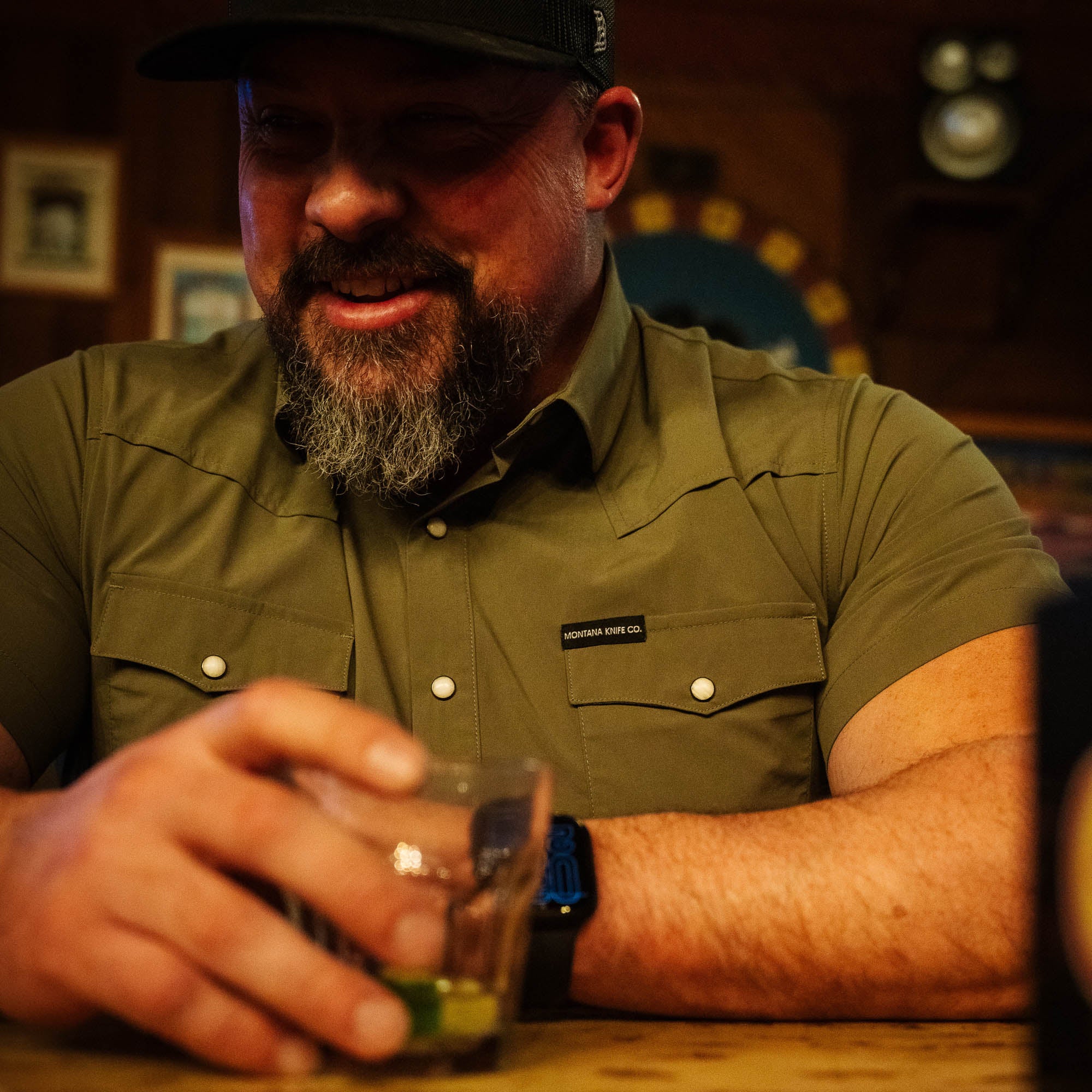 SEELEY S/S BUTTON-UP SHIRT - OLIVE