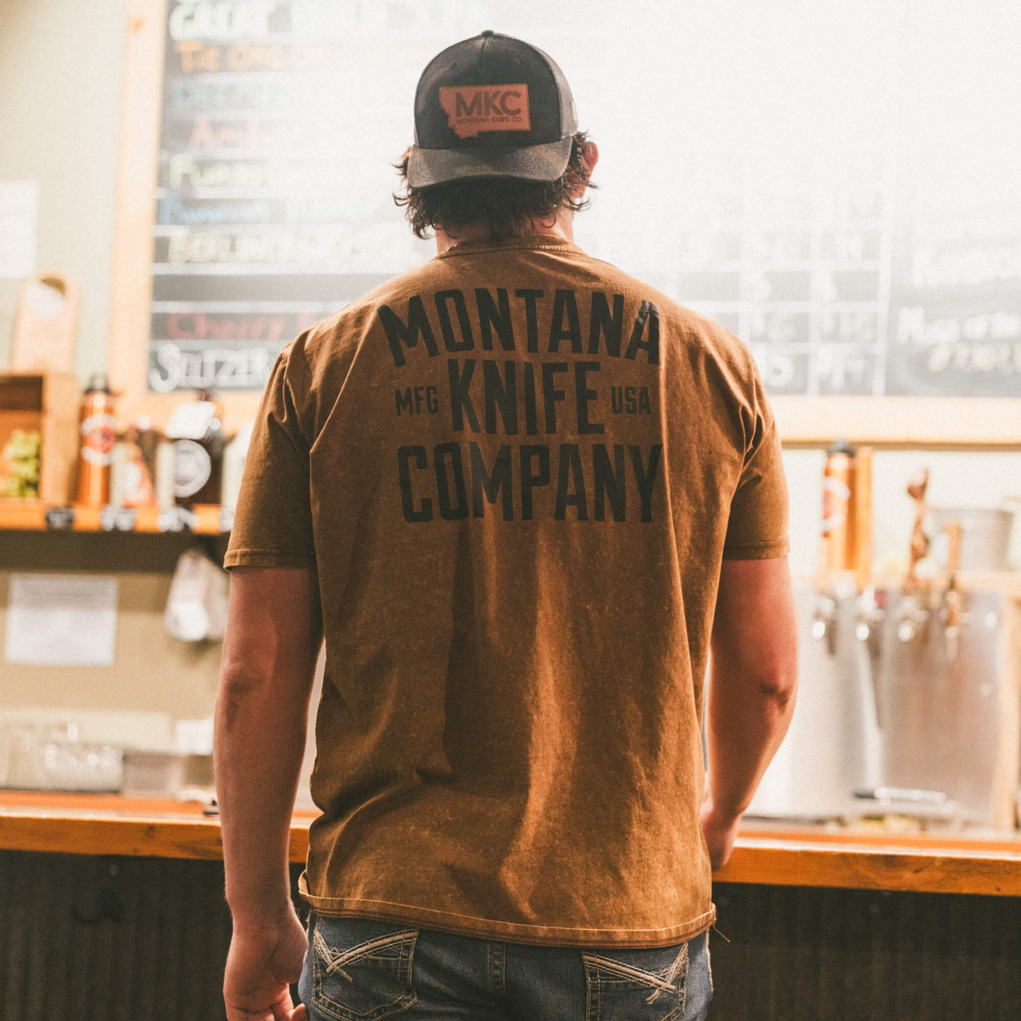 MKC STONEWASH TEE - COYOTE