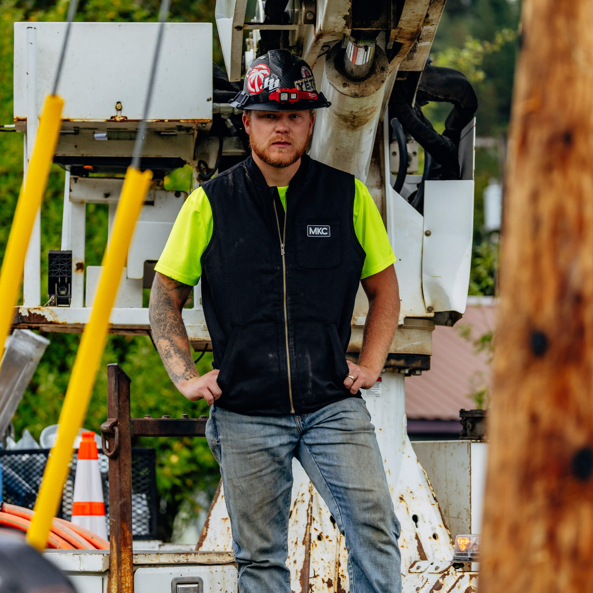 MKC CANVAS WORK VEST - BLACK