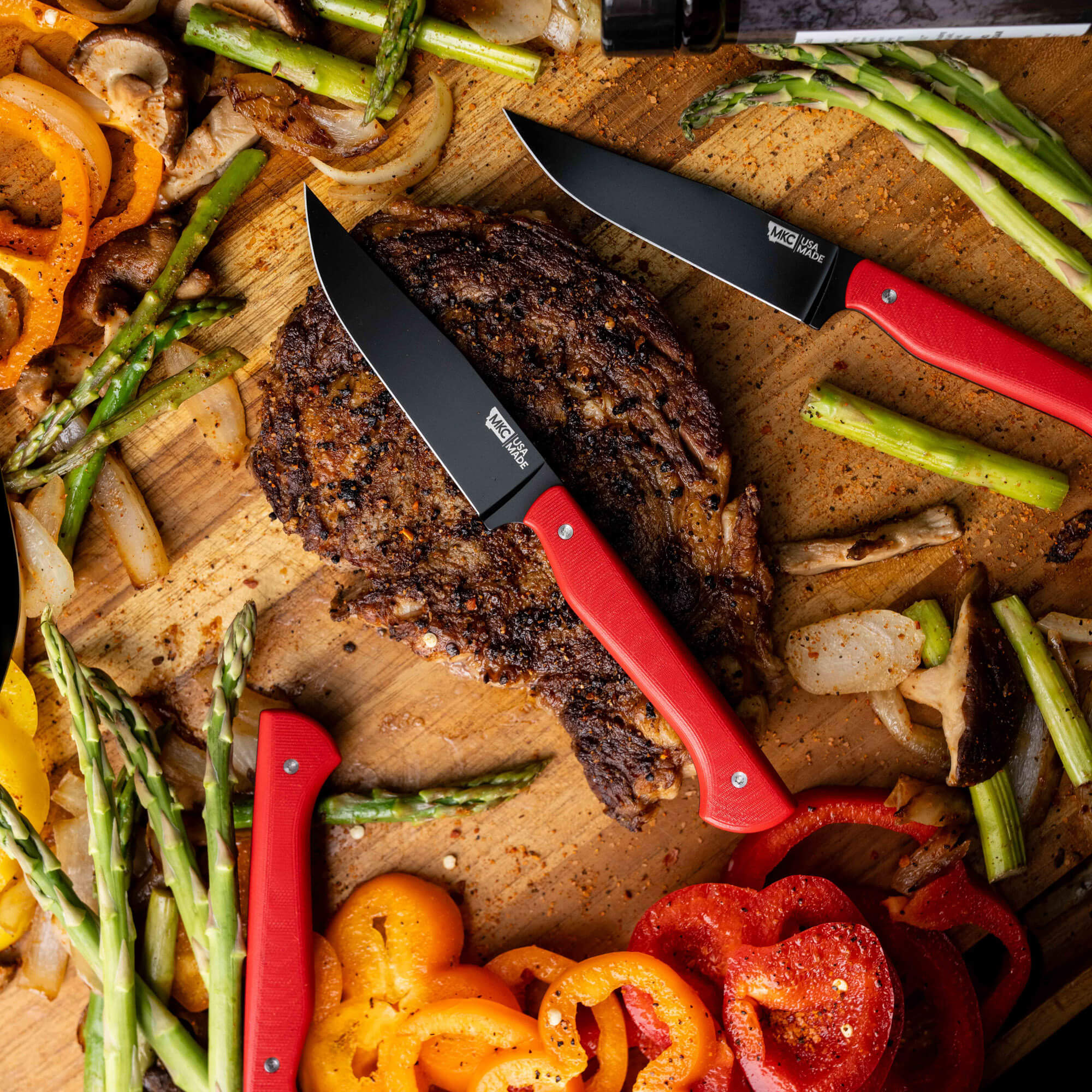 MKC STEAK KNIVES (SET OF 4) - PVD - RED