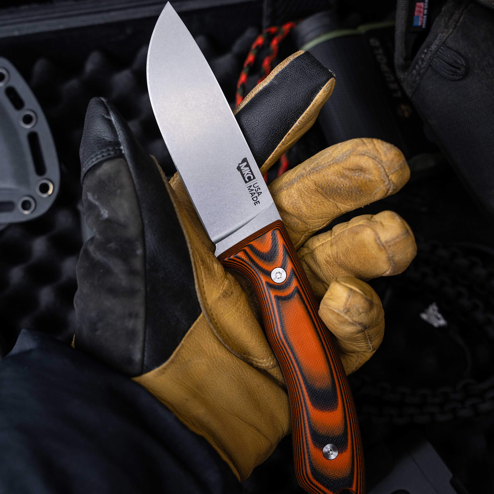 MULE DEER - ORANGE & BLACK