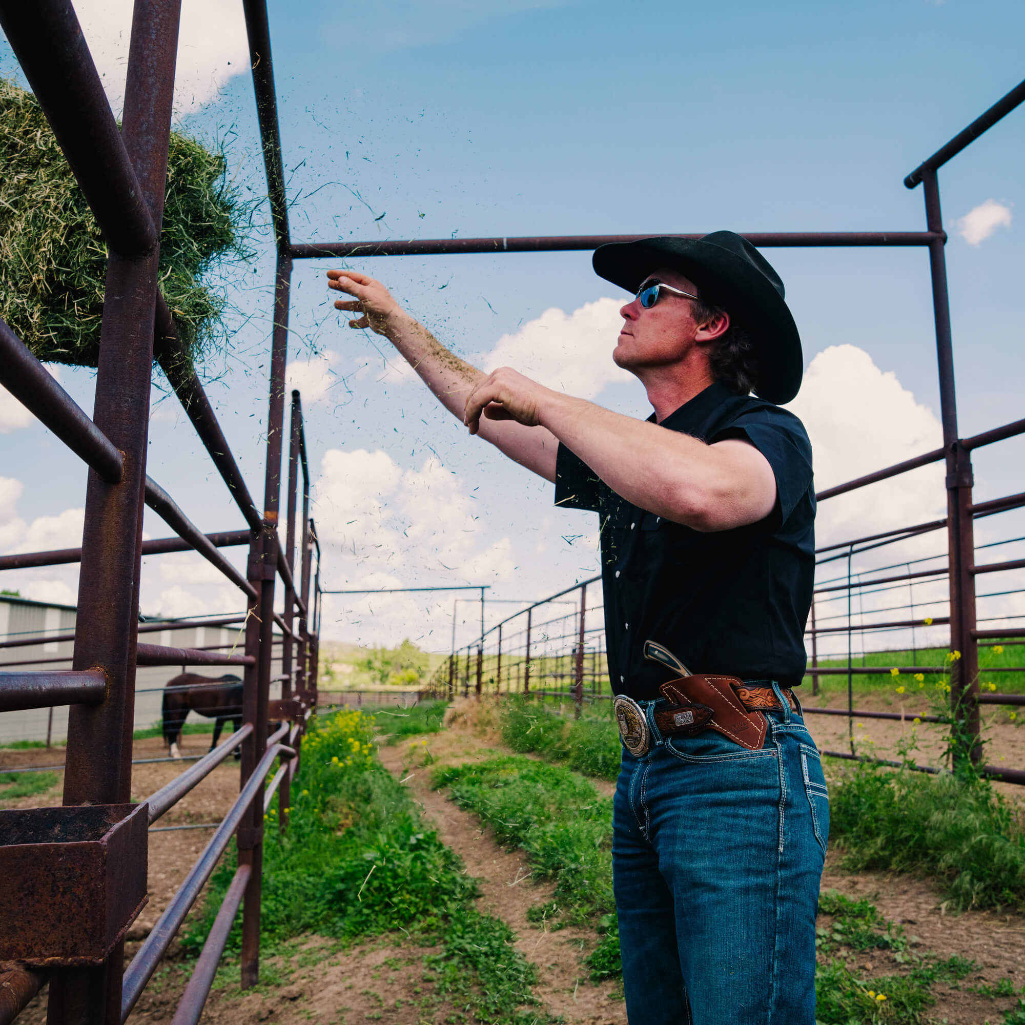 SEELEY S/S BUTTON-UP SHIRT - BLACK
