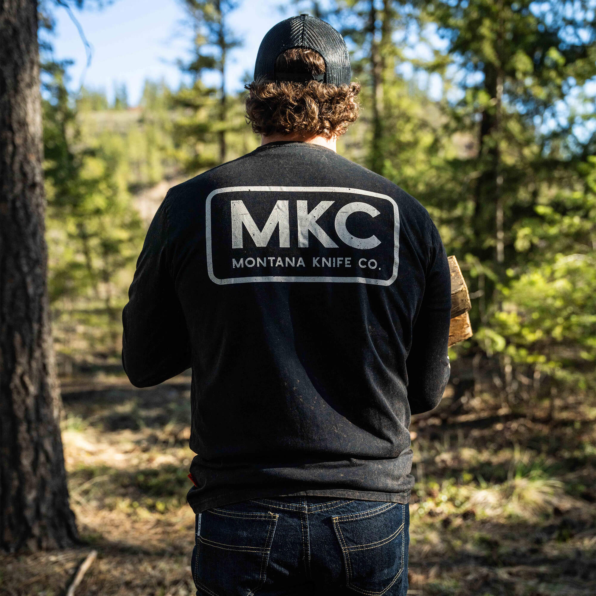 MKC STONEWASH LONG SLEEVE - BLACK