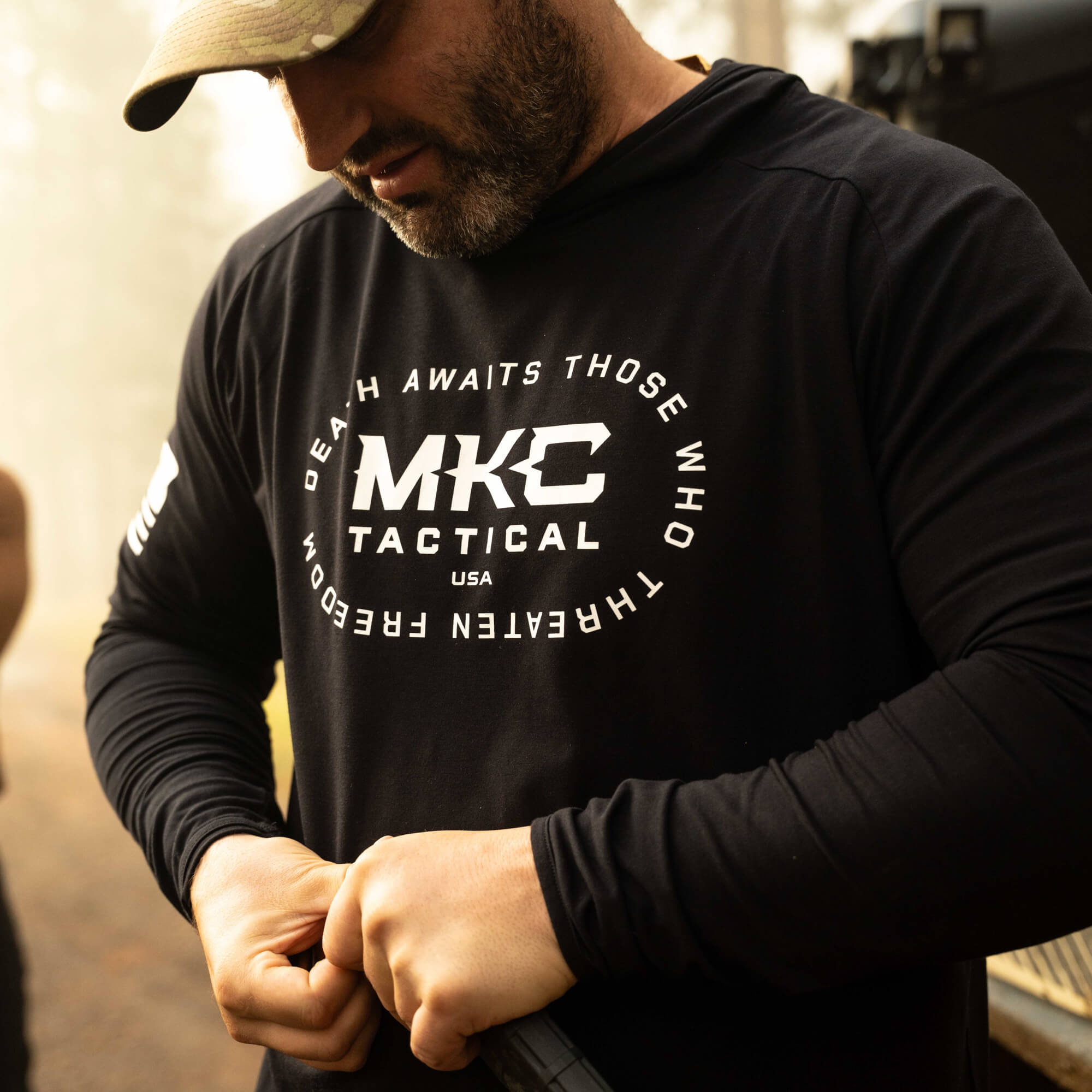 TACTICAL LIGHTWEIGHT BAMBOO HOODIE - SHADOW