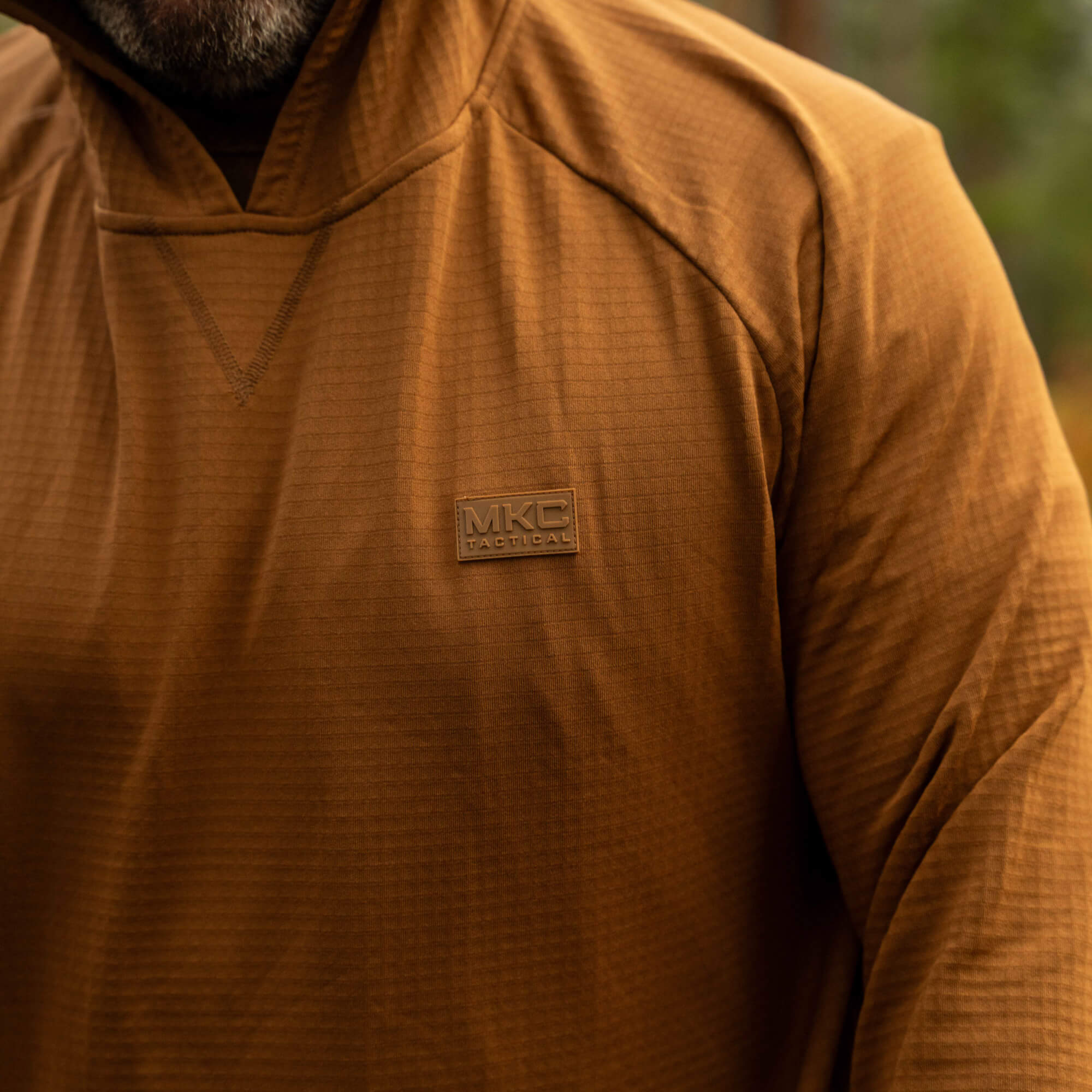 MKC WAFFLE KNIT PERFORMANCE HOODIE - COYOTE