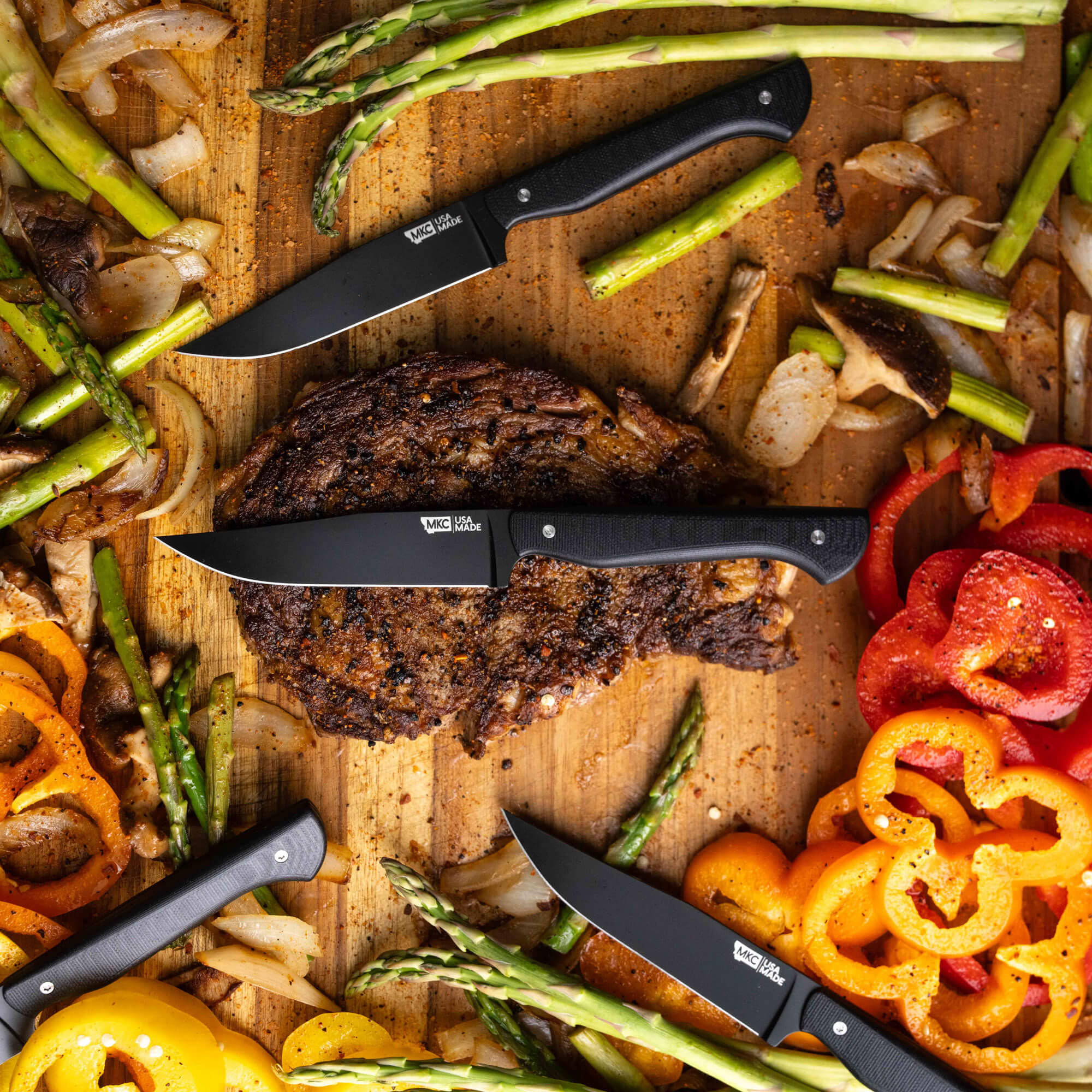 MKC STEAK KNIVES (SET OF 4) - PVD - BLACK