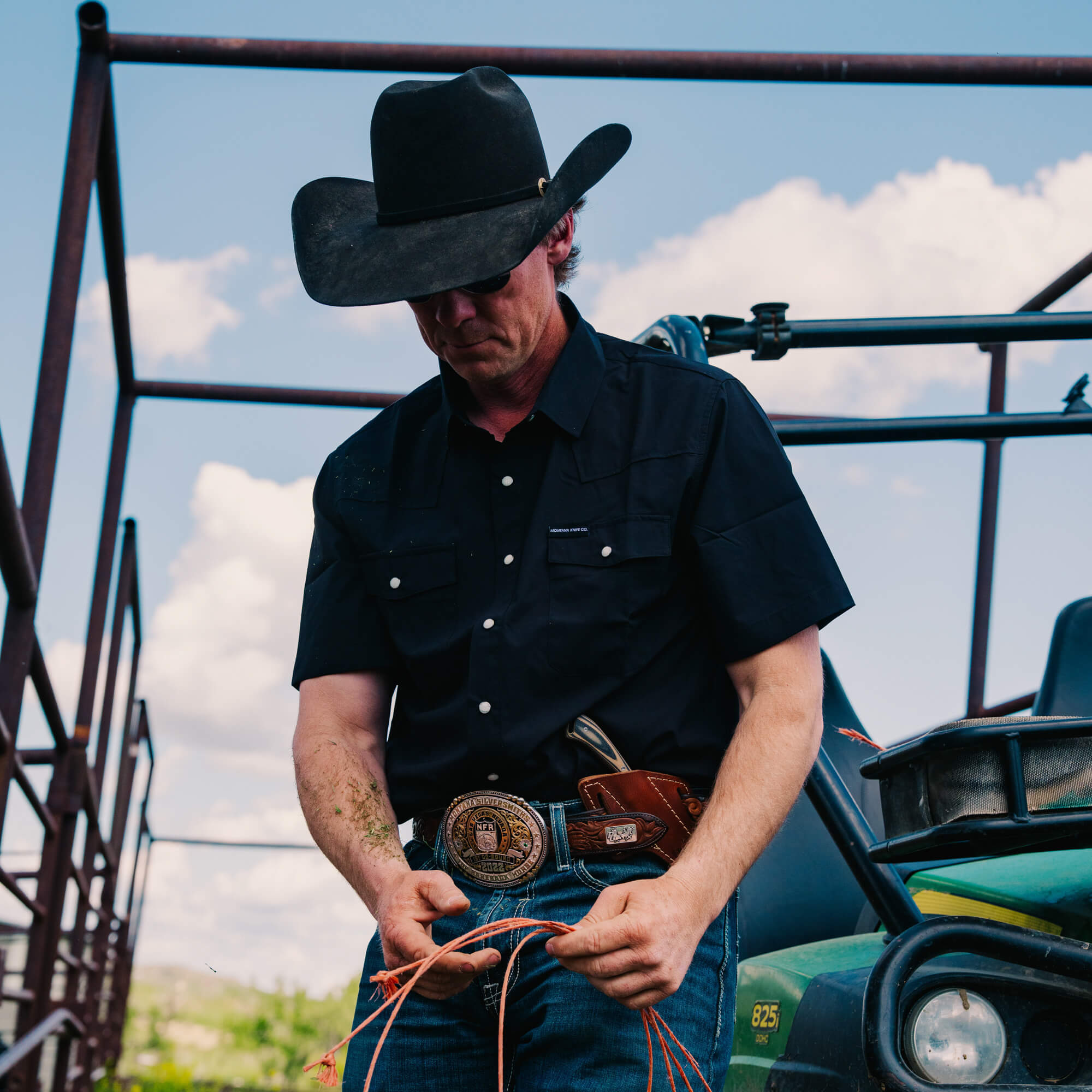 SEELEY S/S BUTTON-UP SHIRT - BLACK