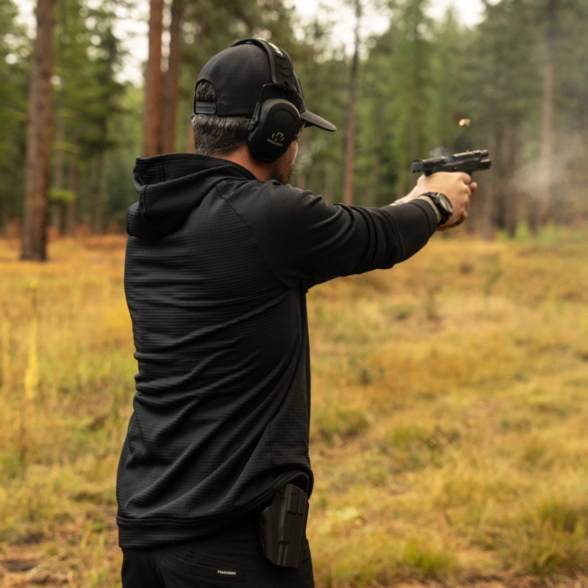 MKC WAFFLE KNIT PERFORMANCE HOODIE - SHADOW