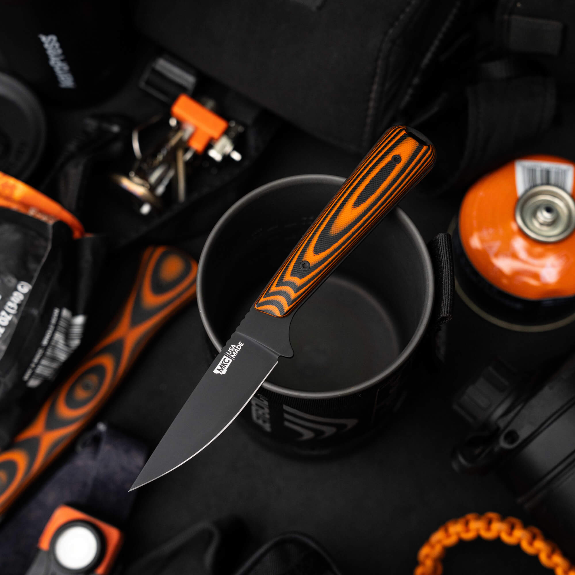 FLATTAIL - PVD - ORANGE & BLACK