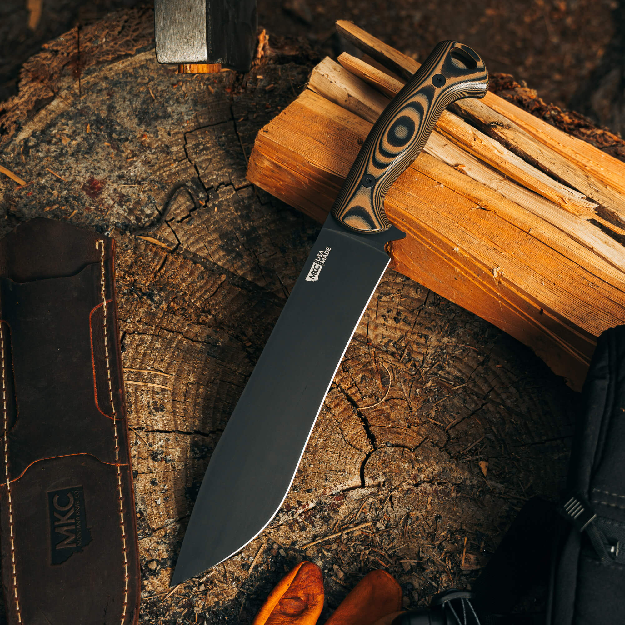 MKC CHOPPER - TAN & BLACK