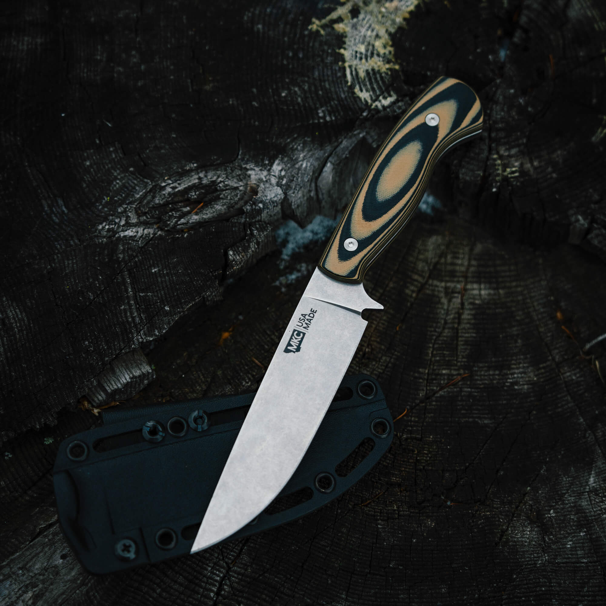 MAGNACUT SUPER CUB - DROP POINT HUNTER - TAN & BLACK