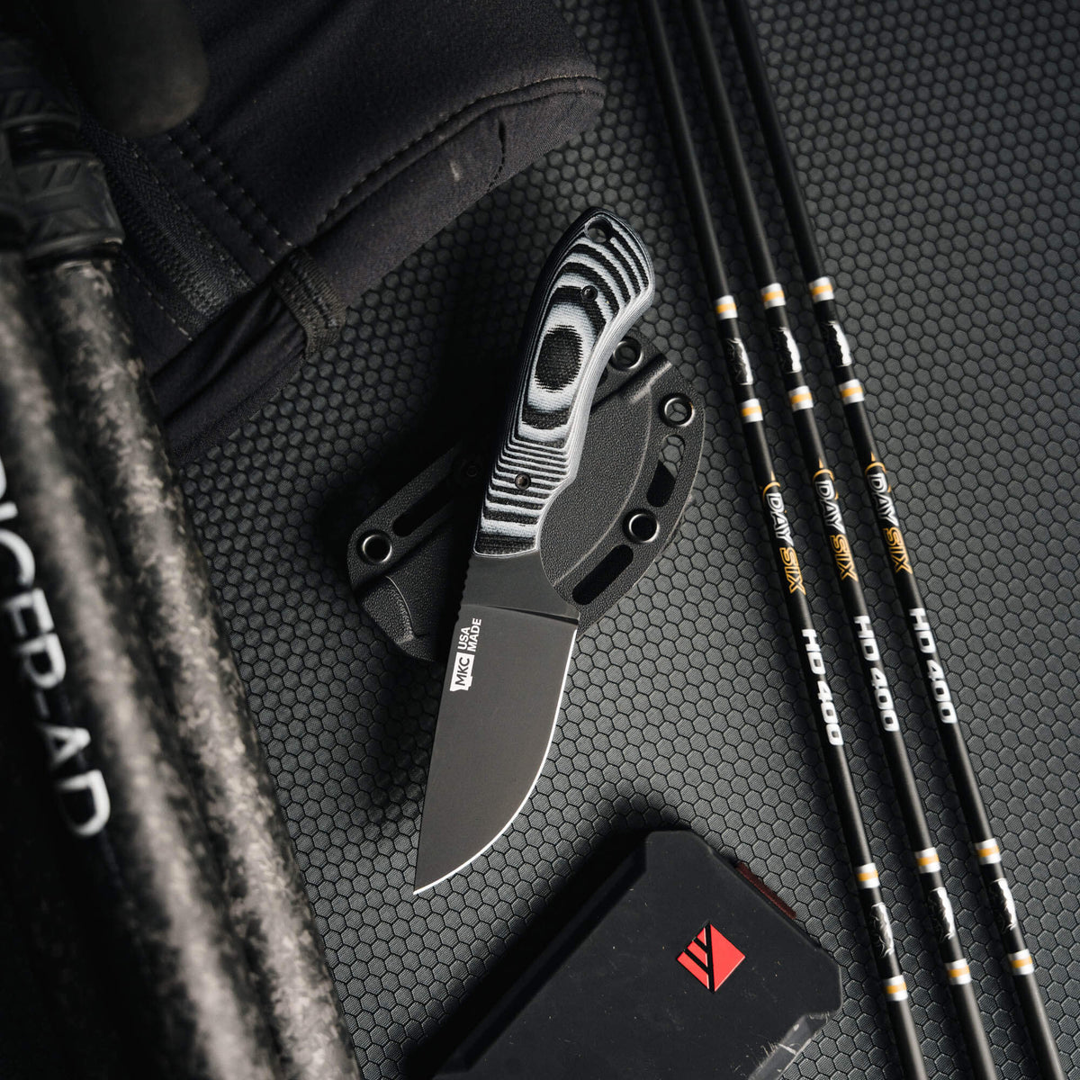 MKC ELK KNIFE - PVD - LIVE WILD EDITION - GREY & BLACK