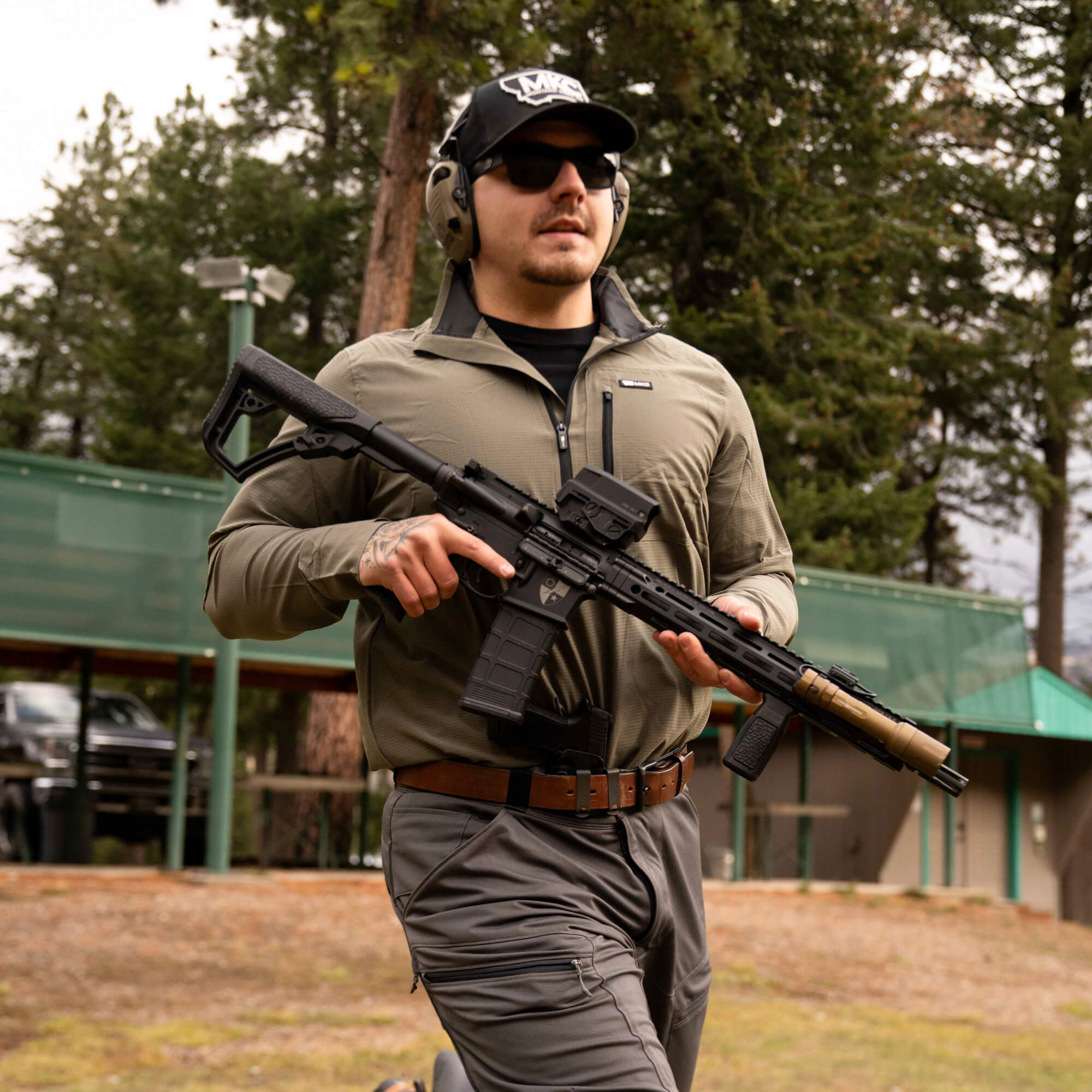 TACTICAL AIRLITE HALF-ZIP - OD GREEN